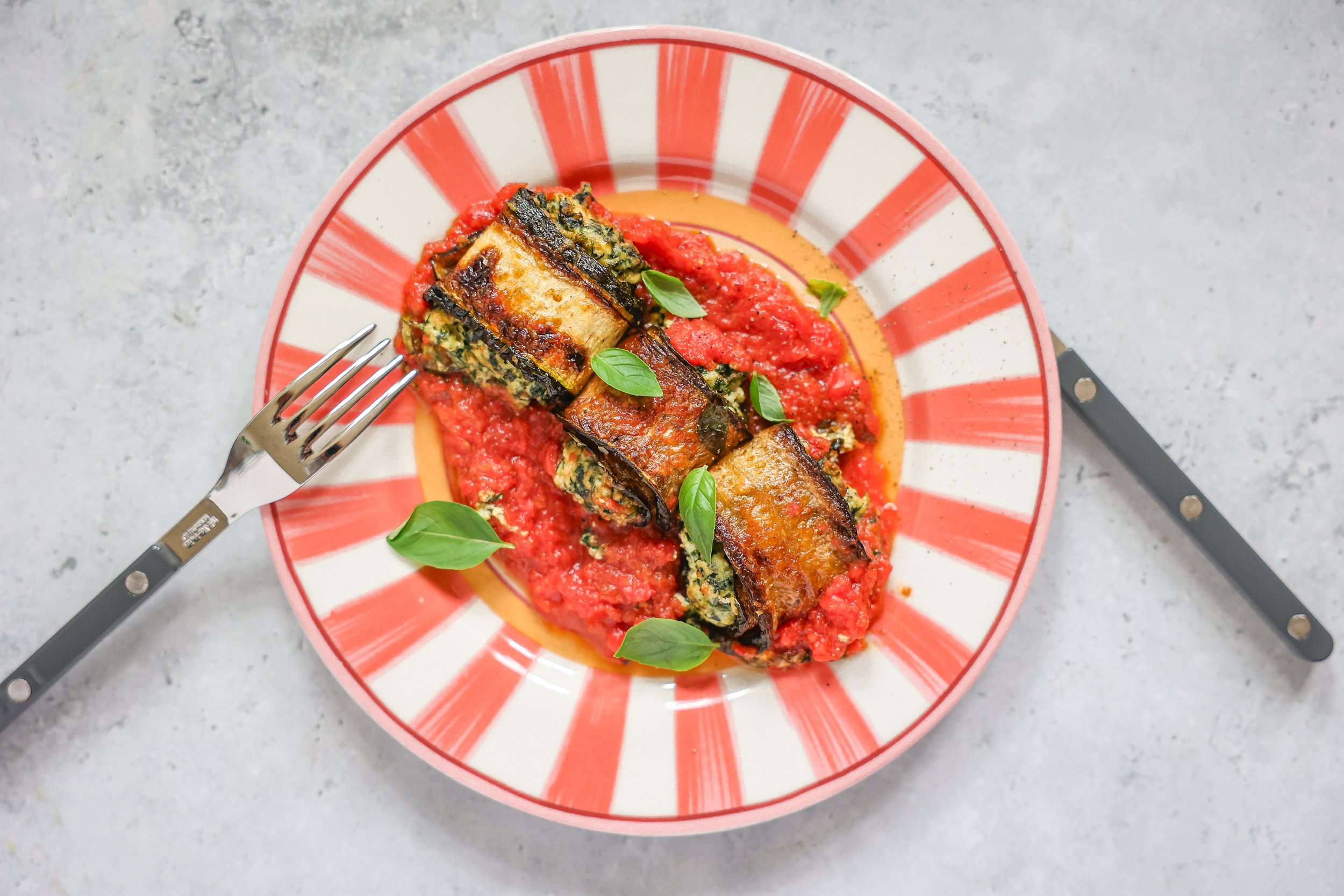 Rezept für gefüllte Zucchinirollen
