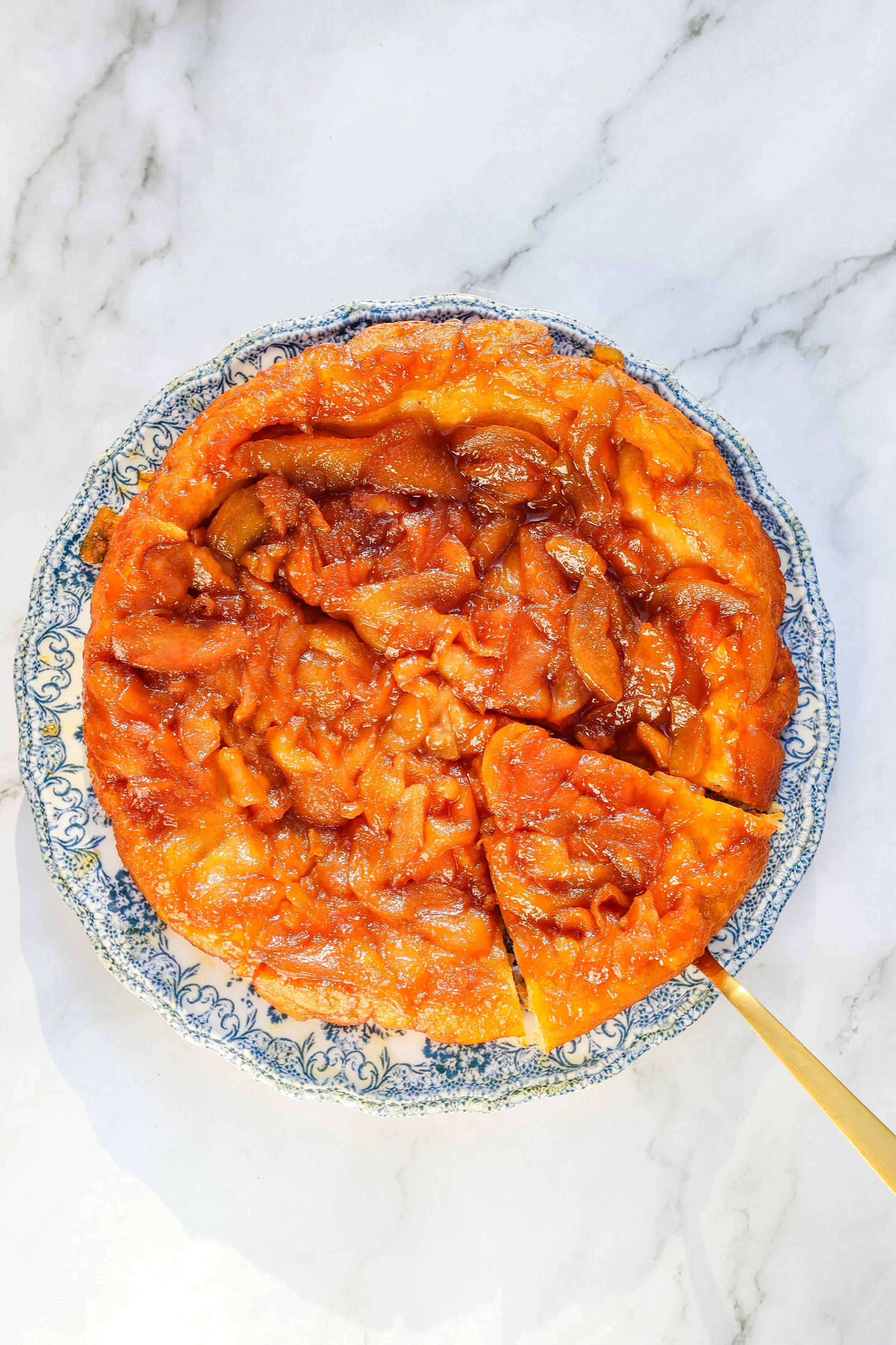 Rezept für Salted Caramell Birnentarte