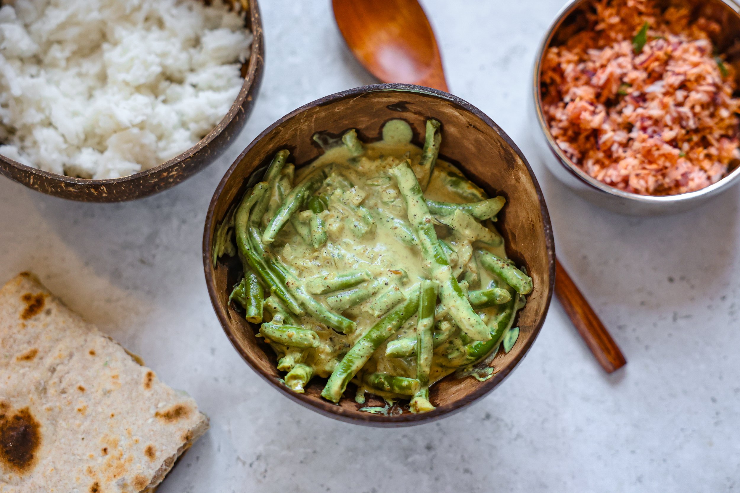 Rezept für Sri Lankanische Bohnen Curry