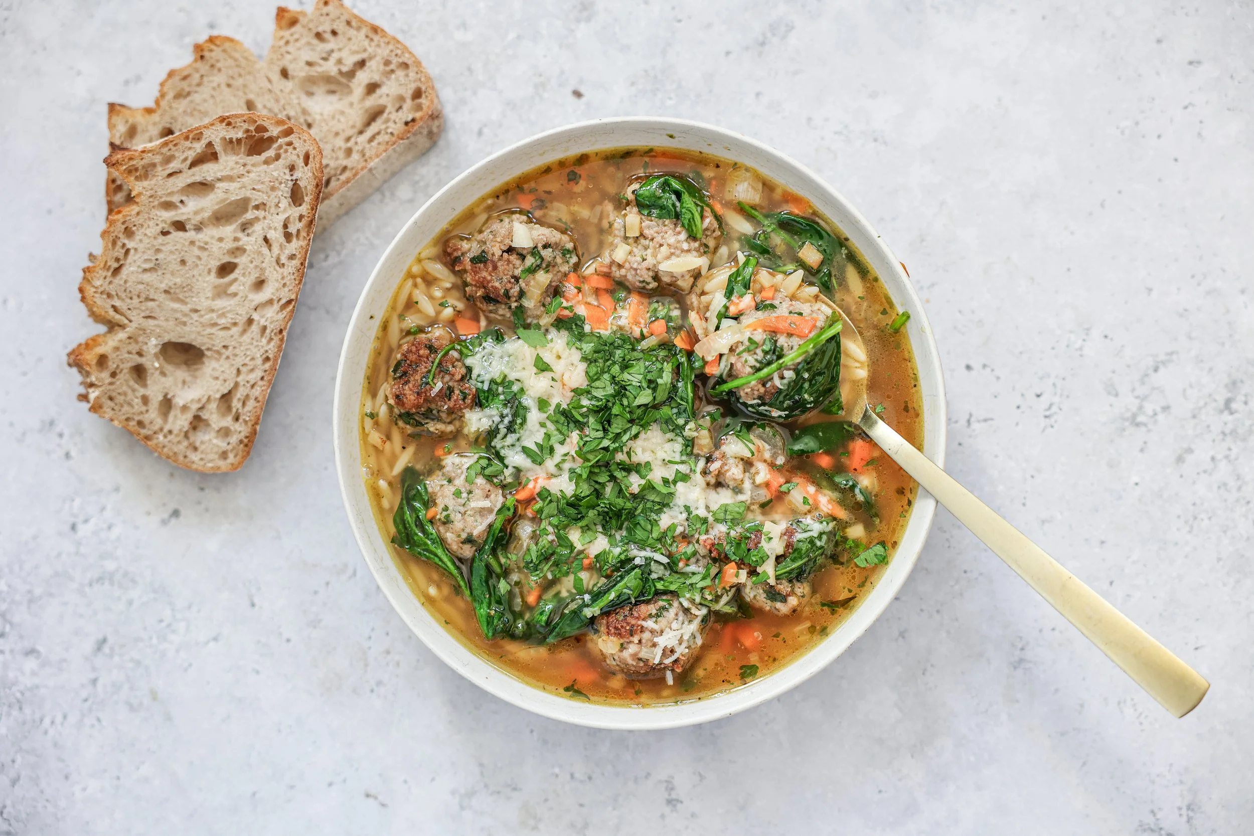 Rezept für italienische Hochzeitssuppe