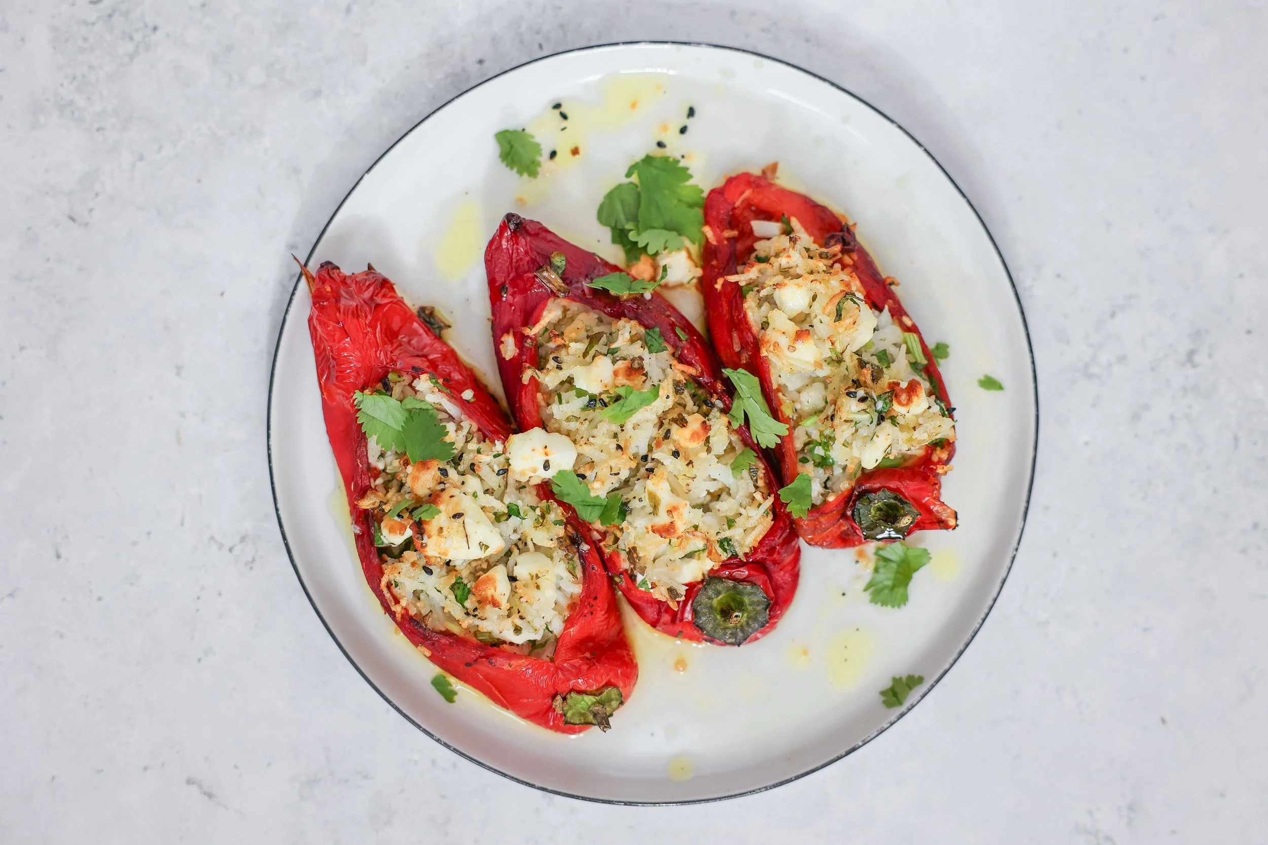 Rezept für gefüllte Spitzpaprika
