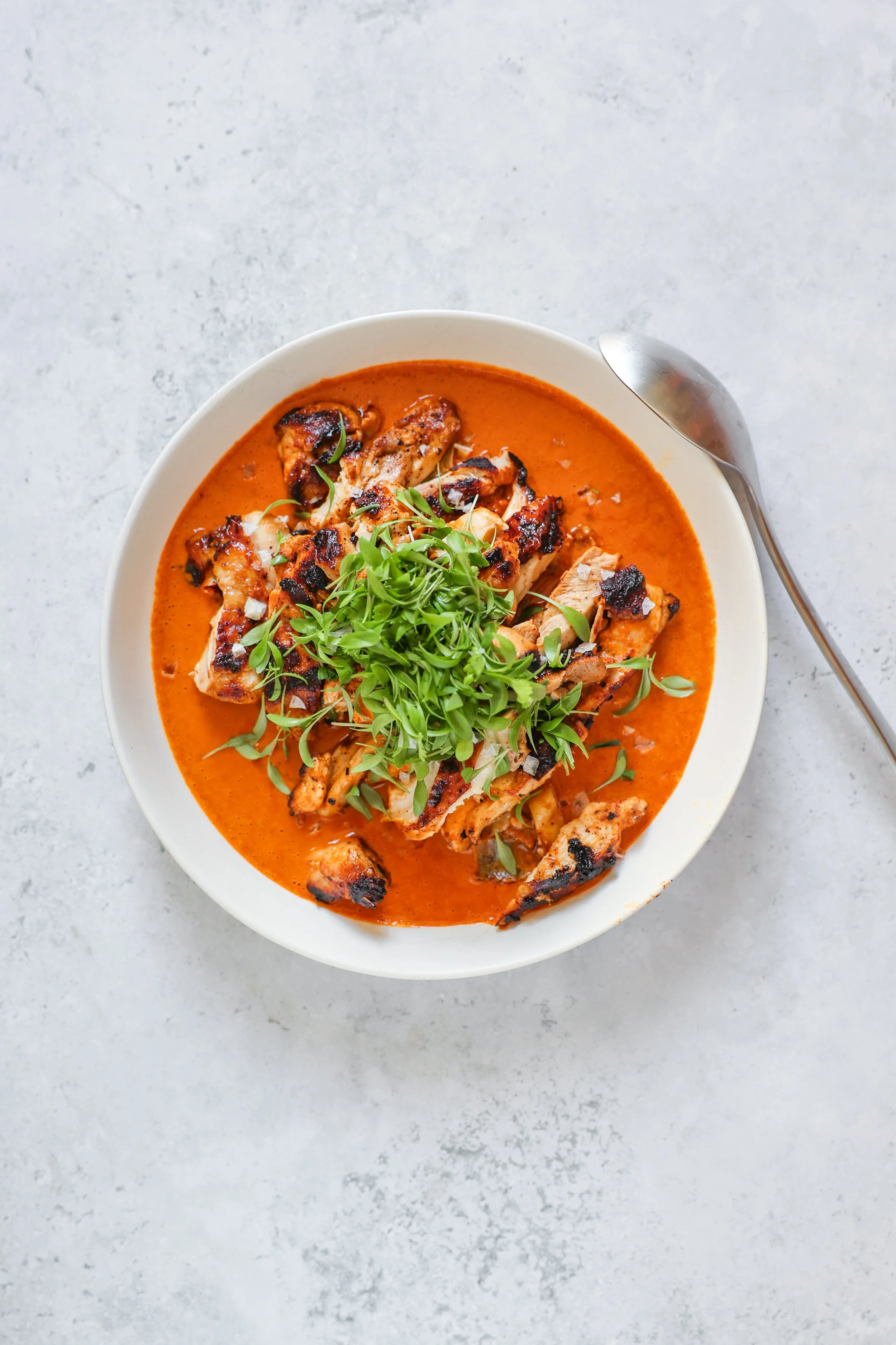 Rezept für Harissa-Kokos-Huhn