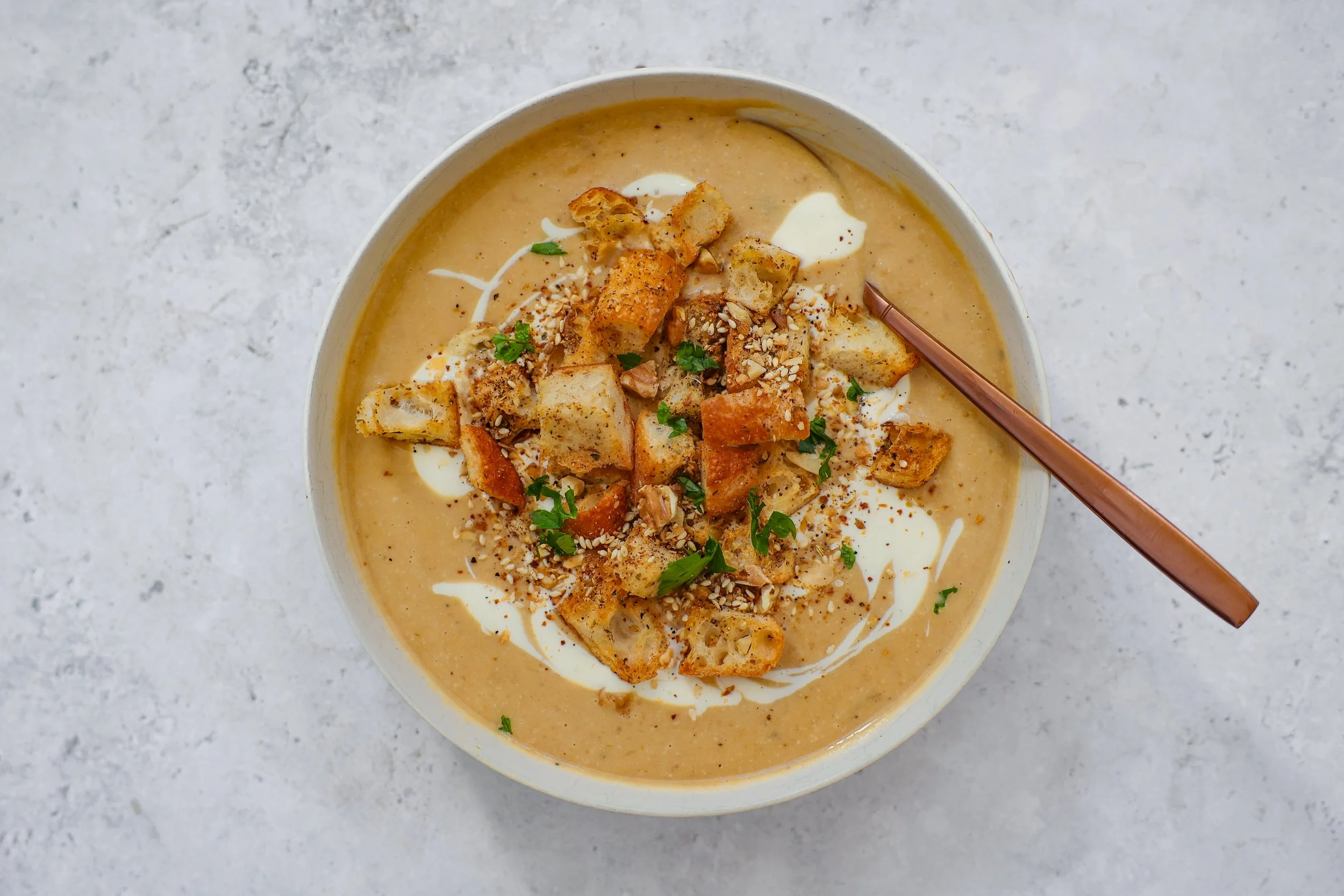 Rezept für Geröstete Pastinakensuppe