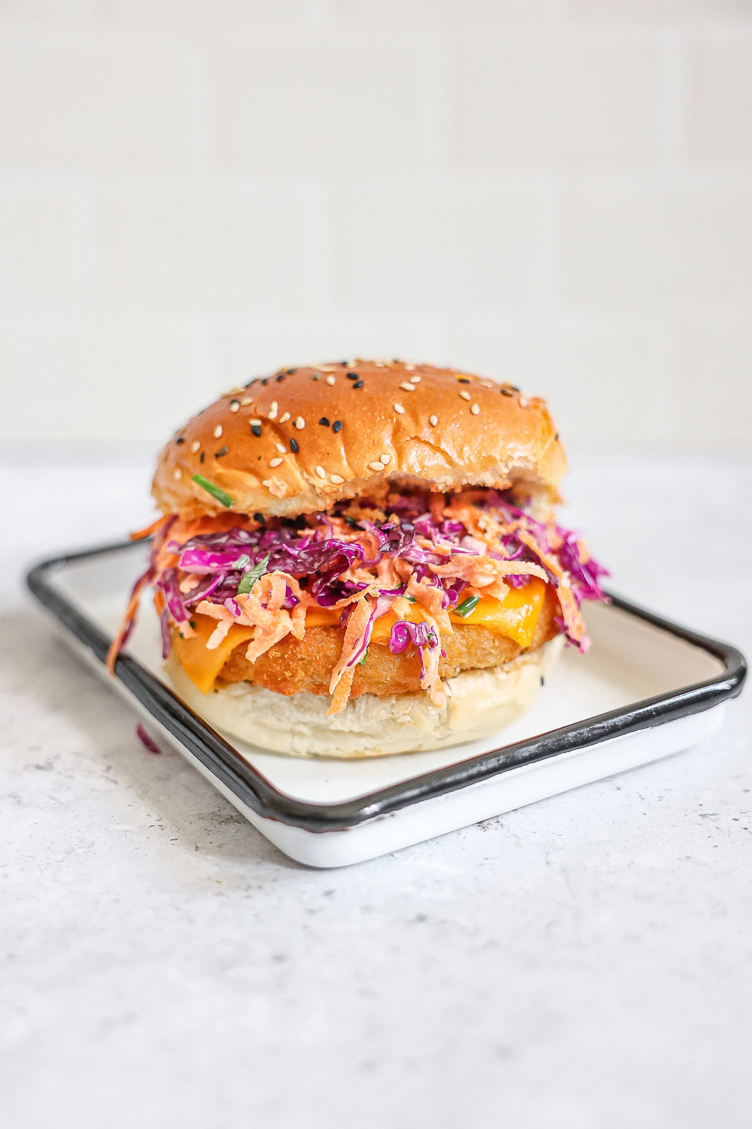 Rezept für Vegan Fried Chicken Sandwich