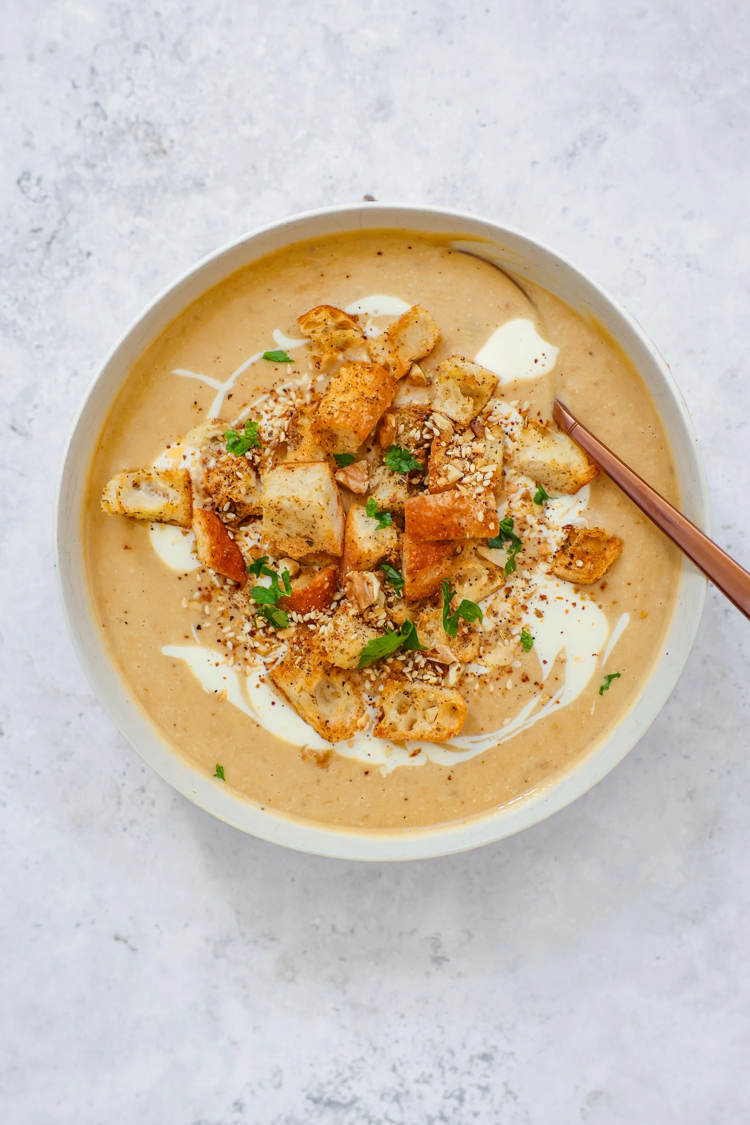 Rezept für geröstete Pastinakensuppe