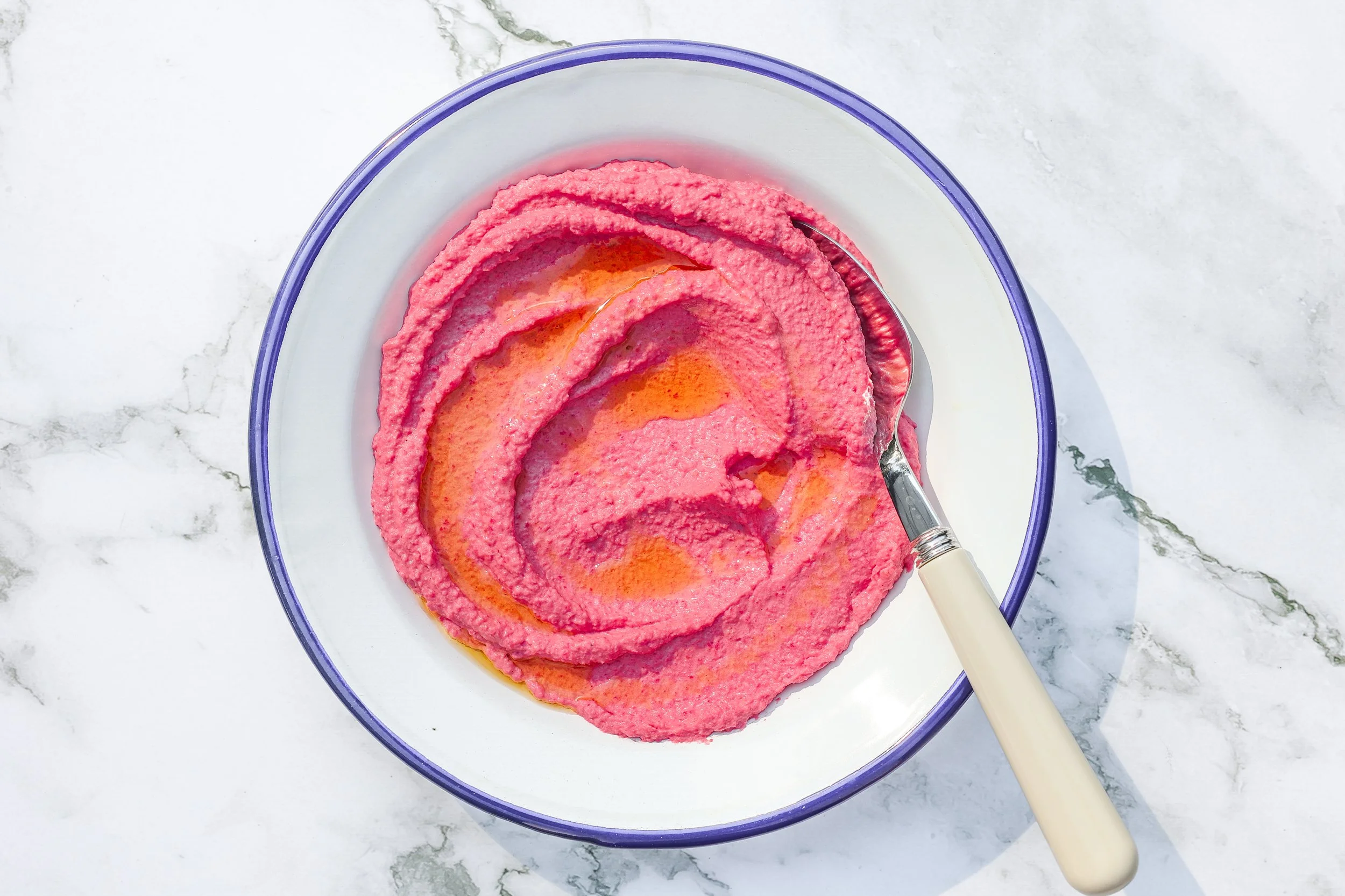 Rezept für rote Beete Hummus