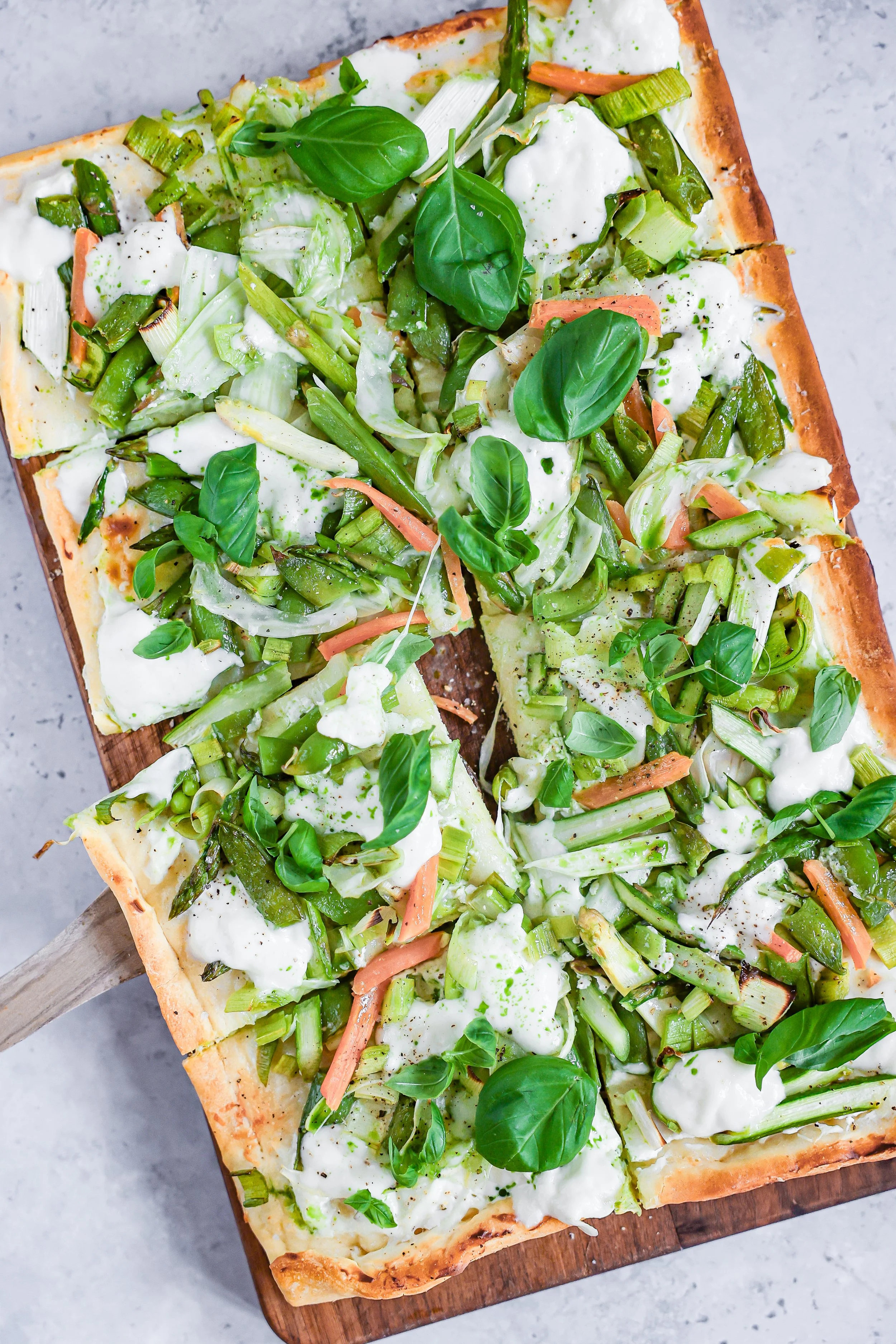 Rezept für Frühlingspizza