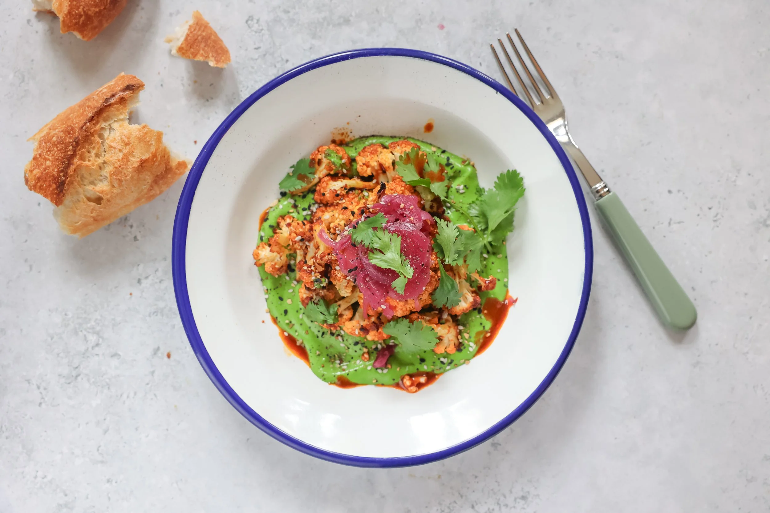 Rezept für Harissa gerösteter Blumenkohl 