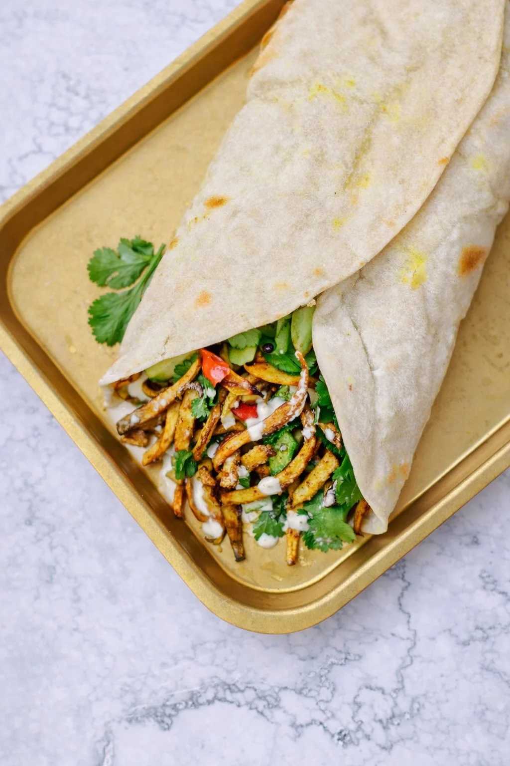 Rezept für veganes Pilz Shawarma