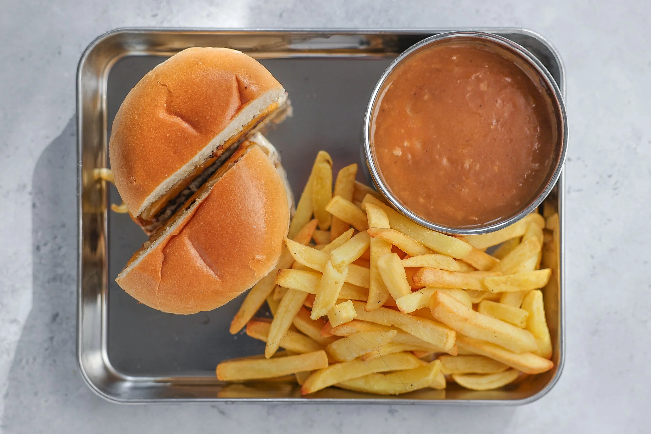 Rezept für French Dip Burger