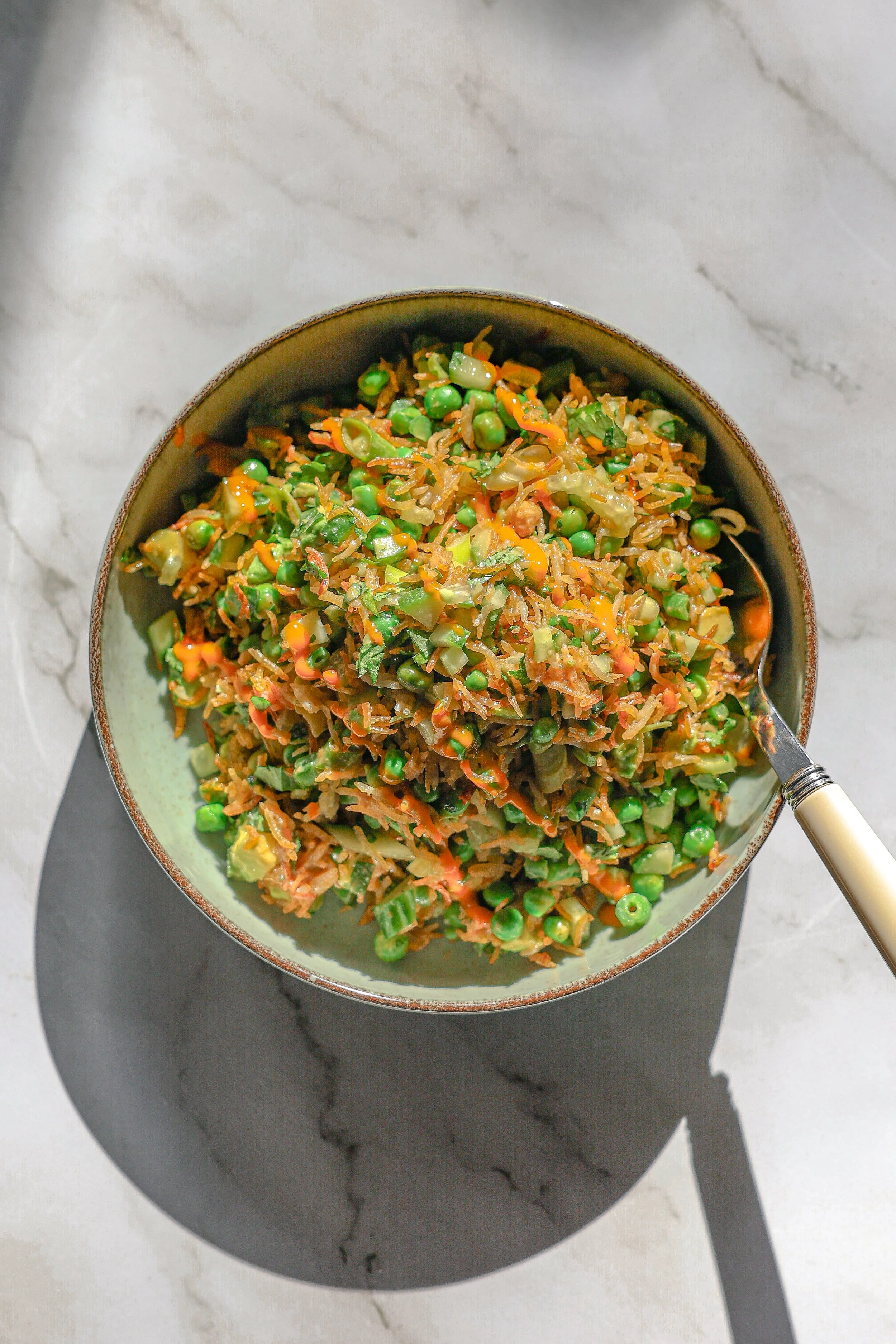 Rezept für Crispy-Rice-Salat