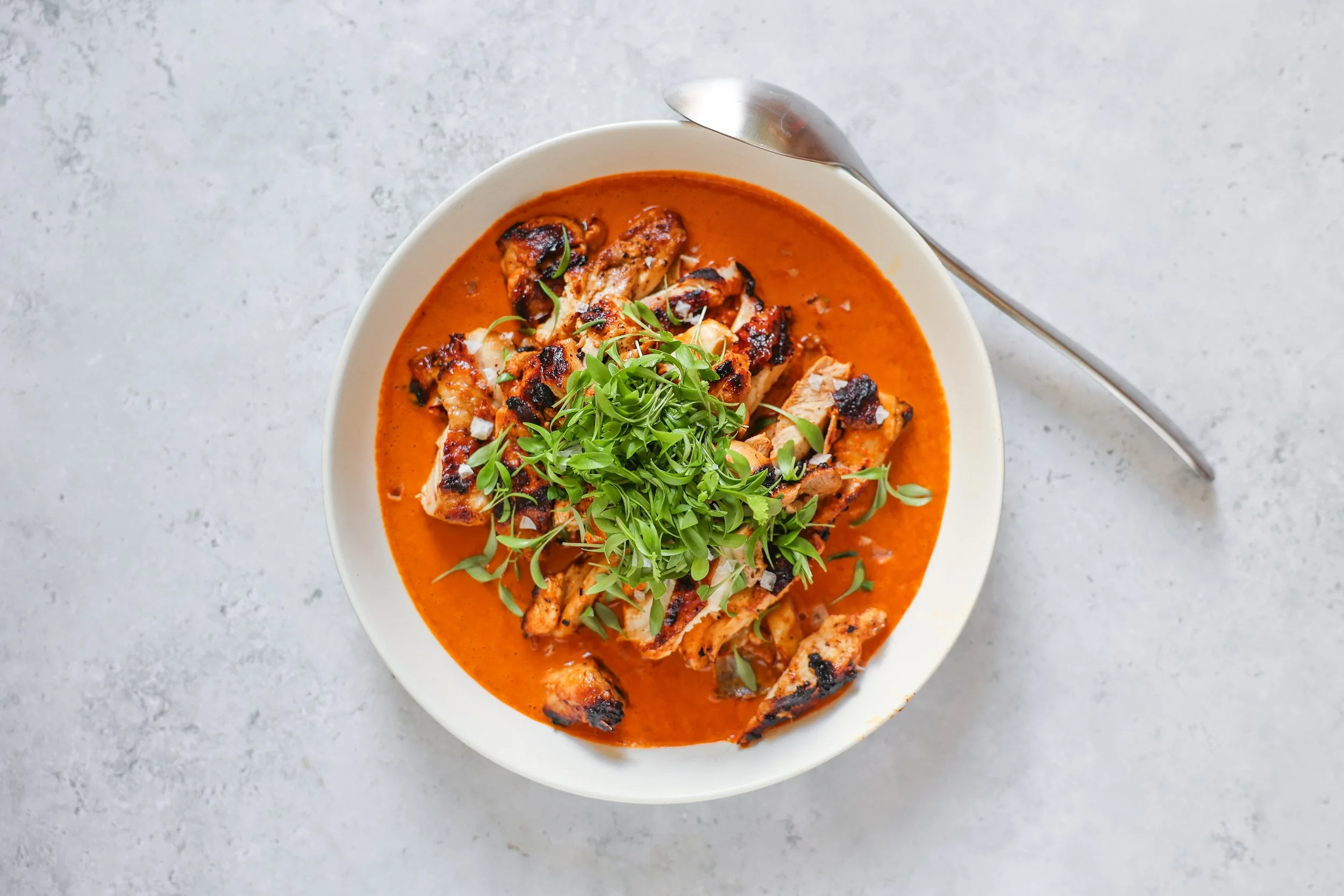 Rezept für Harissa-Kokos-Huhn
