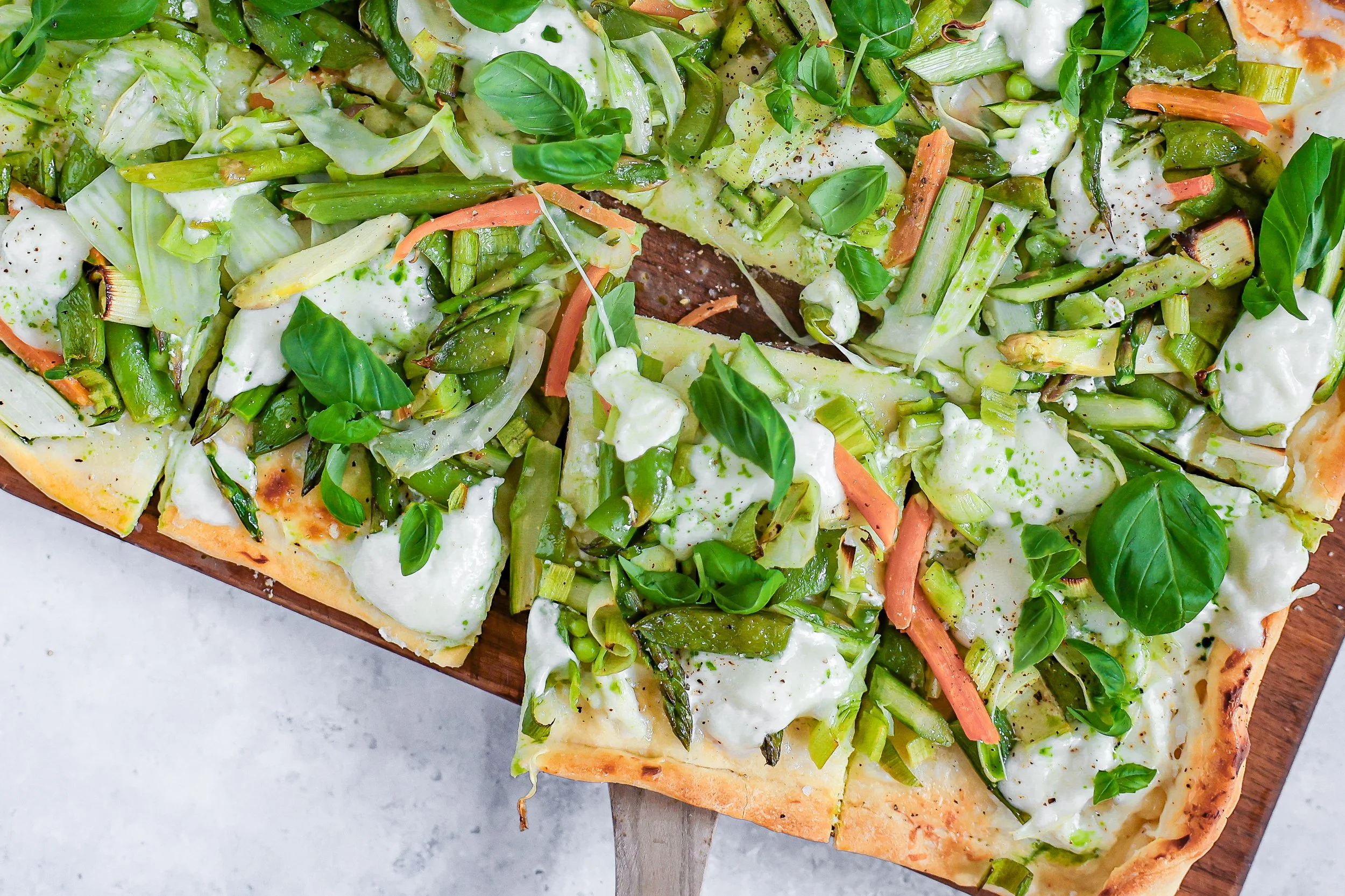 Rezept für Frühlingspizza