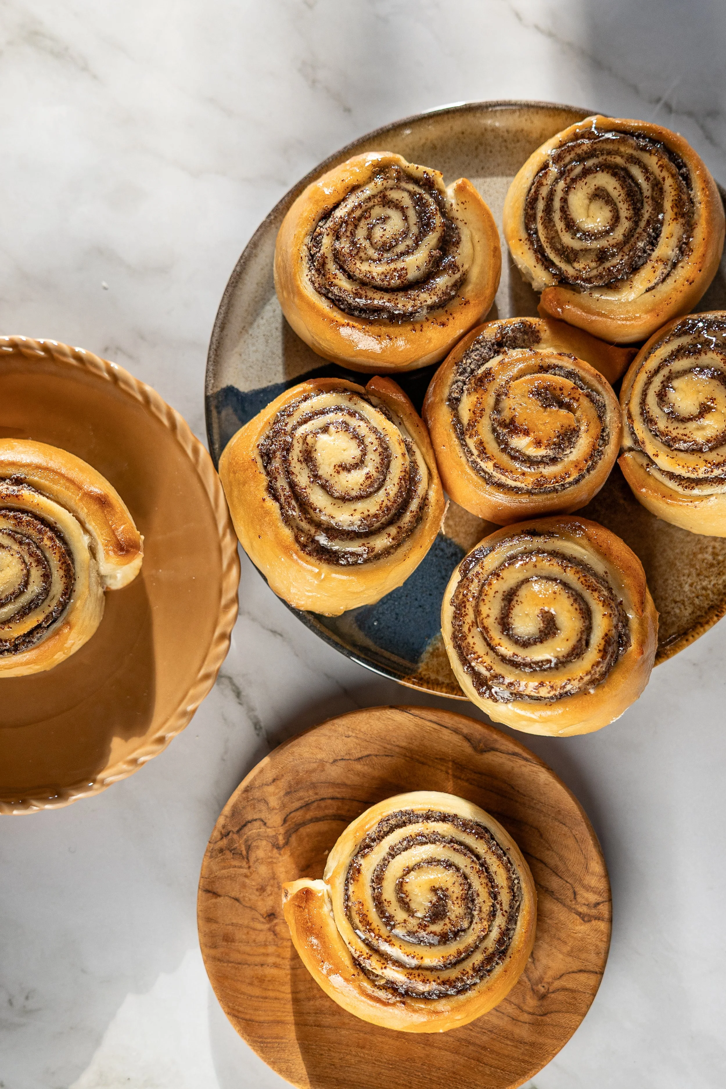 Rezept für Mohn Marzipan Schnecken