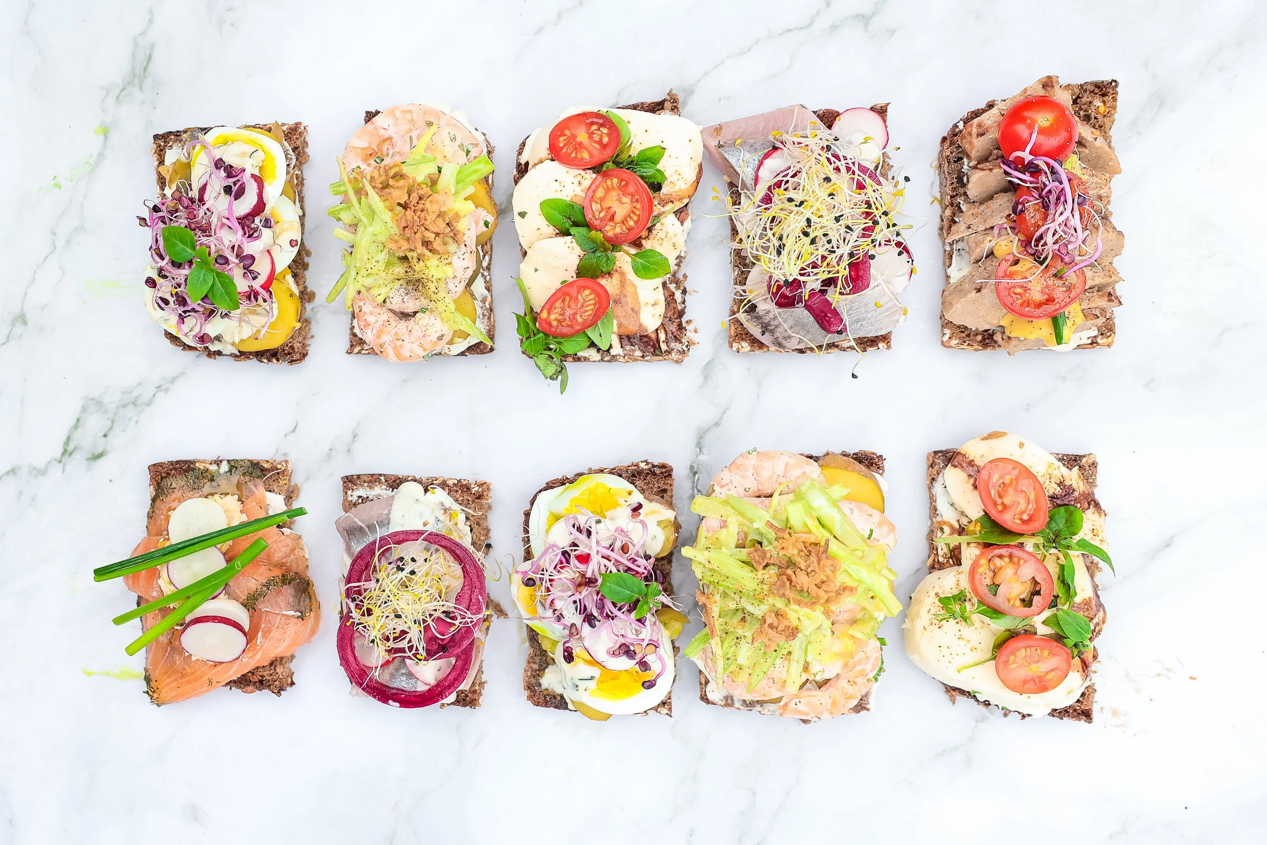 Rezeptideen für Smörrebröd