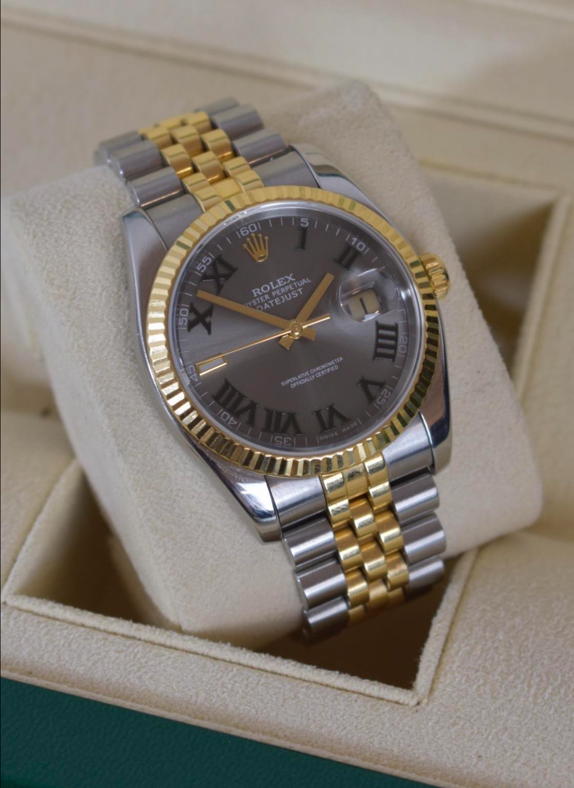 Rolex - Datejust 'Wimbledon Dial' Yellow & Gold - 36mm (Mens)