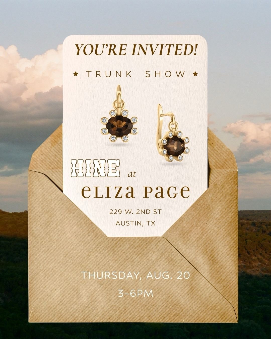 ⭐️AUSTIN ⭐️ next week!!
&nbsp;&nbsp;&nbsp;&nbsp;&nbsp;&nbsp;&nbsp;&nbsp;
I&rsquo;ll be in store @elizapagejewelry from 3-6 with First Rodeo.
&nbsp;
Don&rsquo;t be a stranger &amp; come try on allllll the jewels. RSVP via the link in our bio to let me