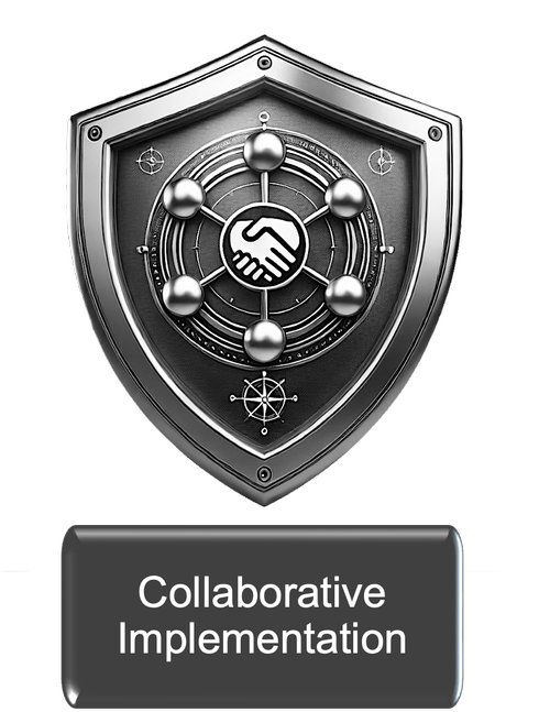 Collaborative implementation — Jarato's original implementation-stage workflow graphic