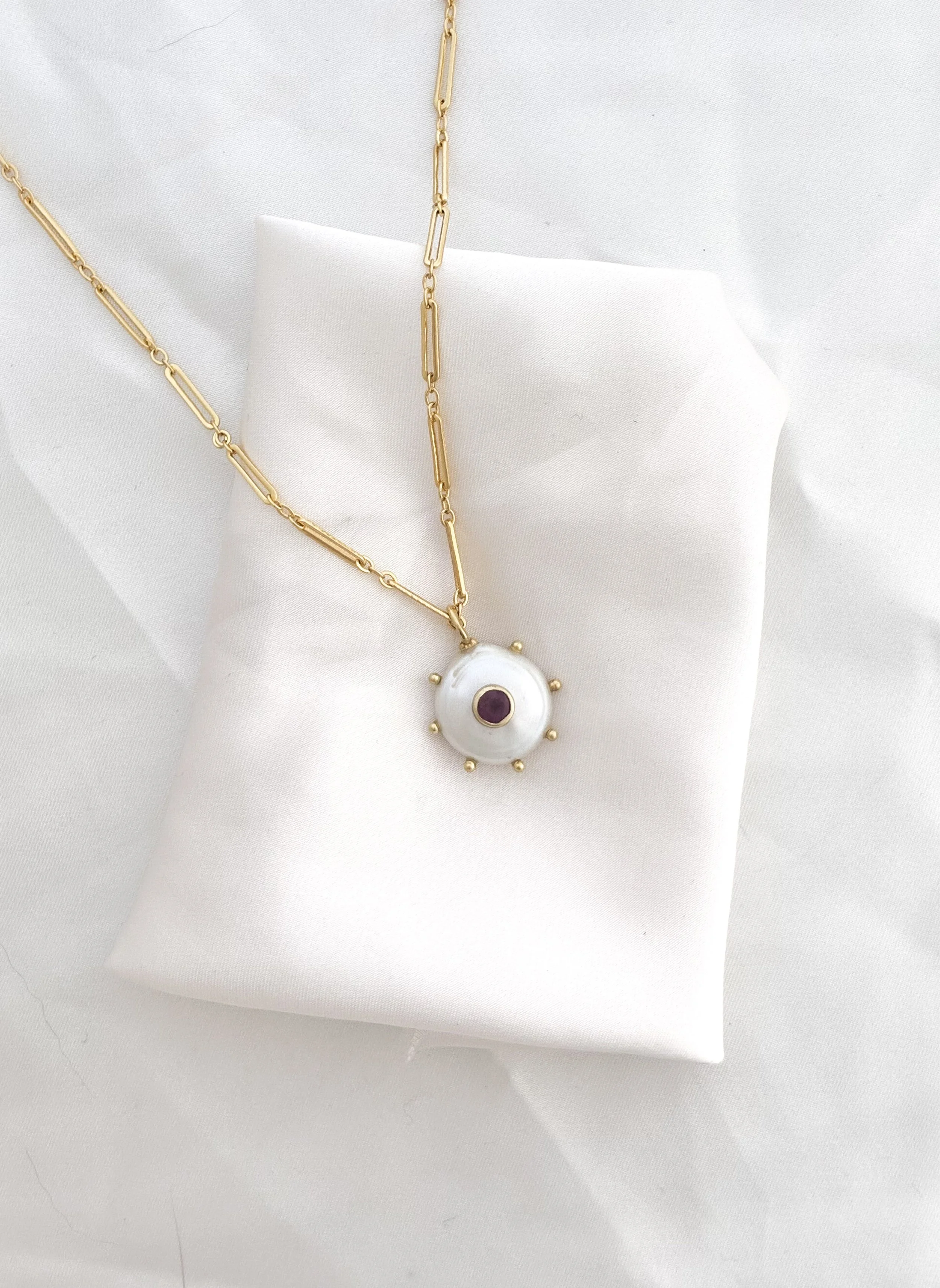 Pearl Sun Necklace