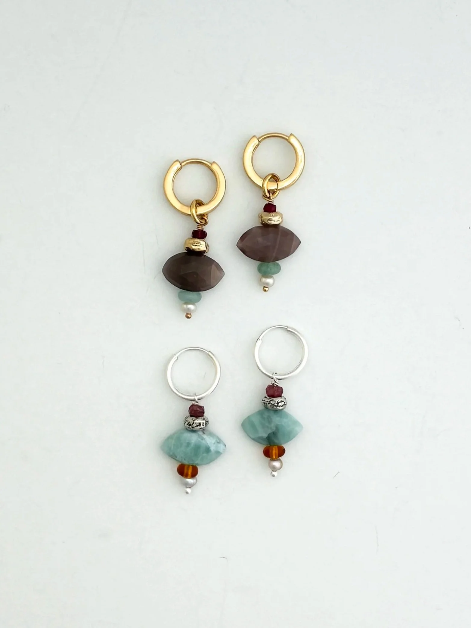 Cat's Eye Stack Earrings