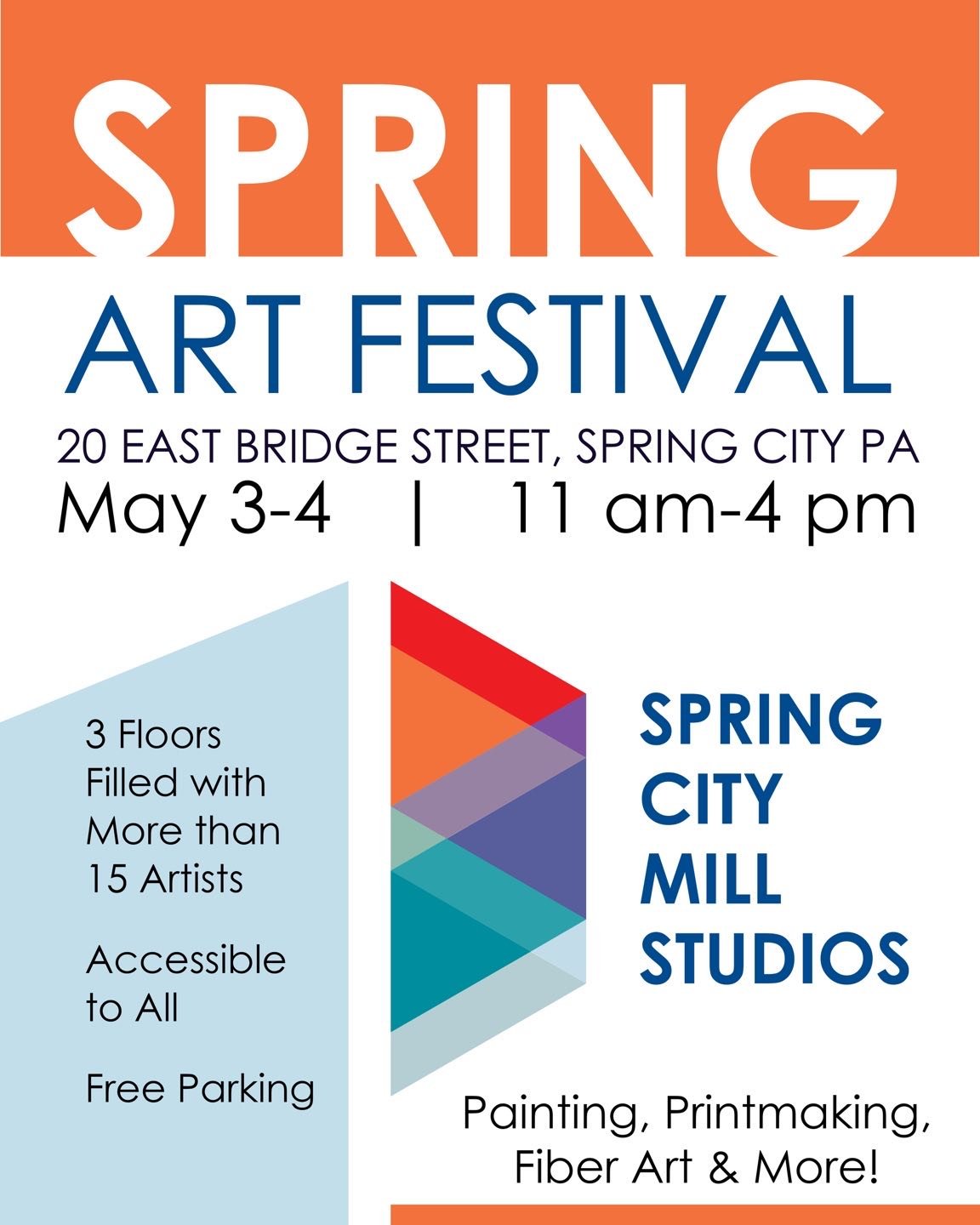 Our Annual Spring Art Festival is happening at Spring City Mill Studios soon! Check out @springcitymillstudios for details about the participating resident artists and guest artists this time around 🌀