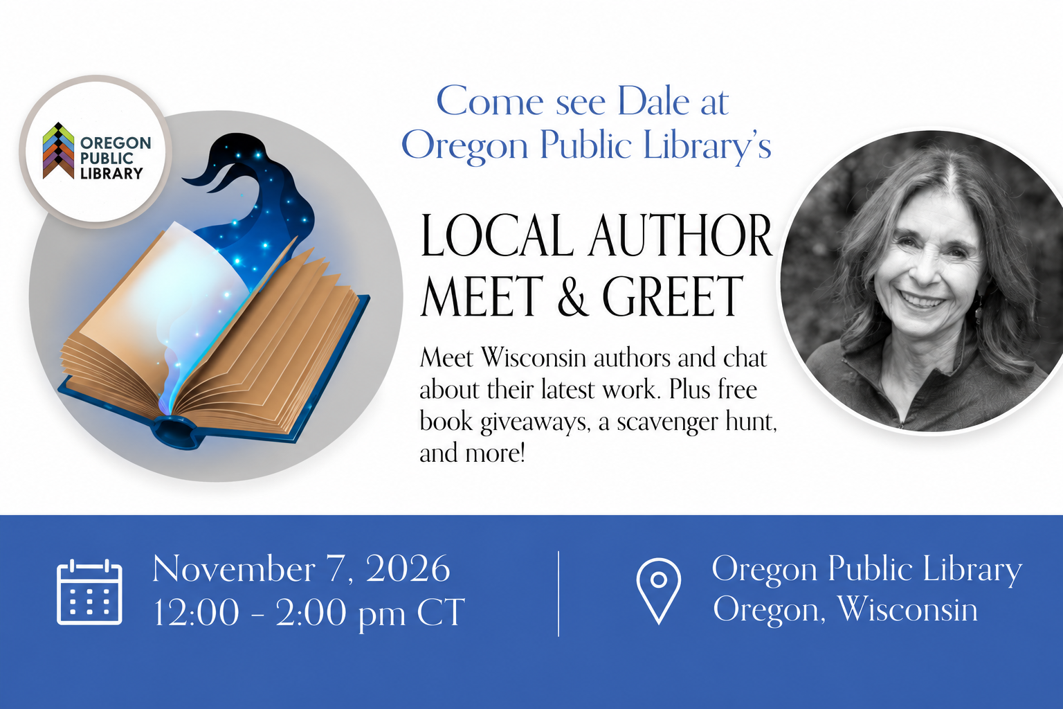 Meet & Greet Dale Kushner at Oregon Public Library