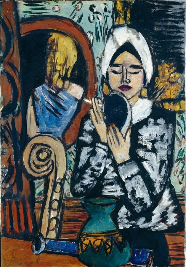 Lady with a Mirror by Max Beckmann