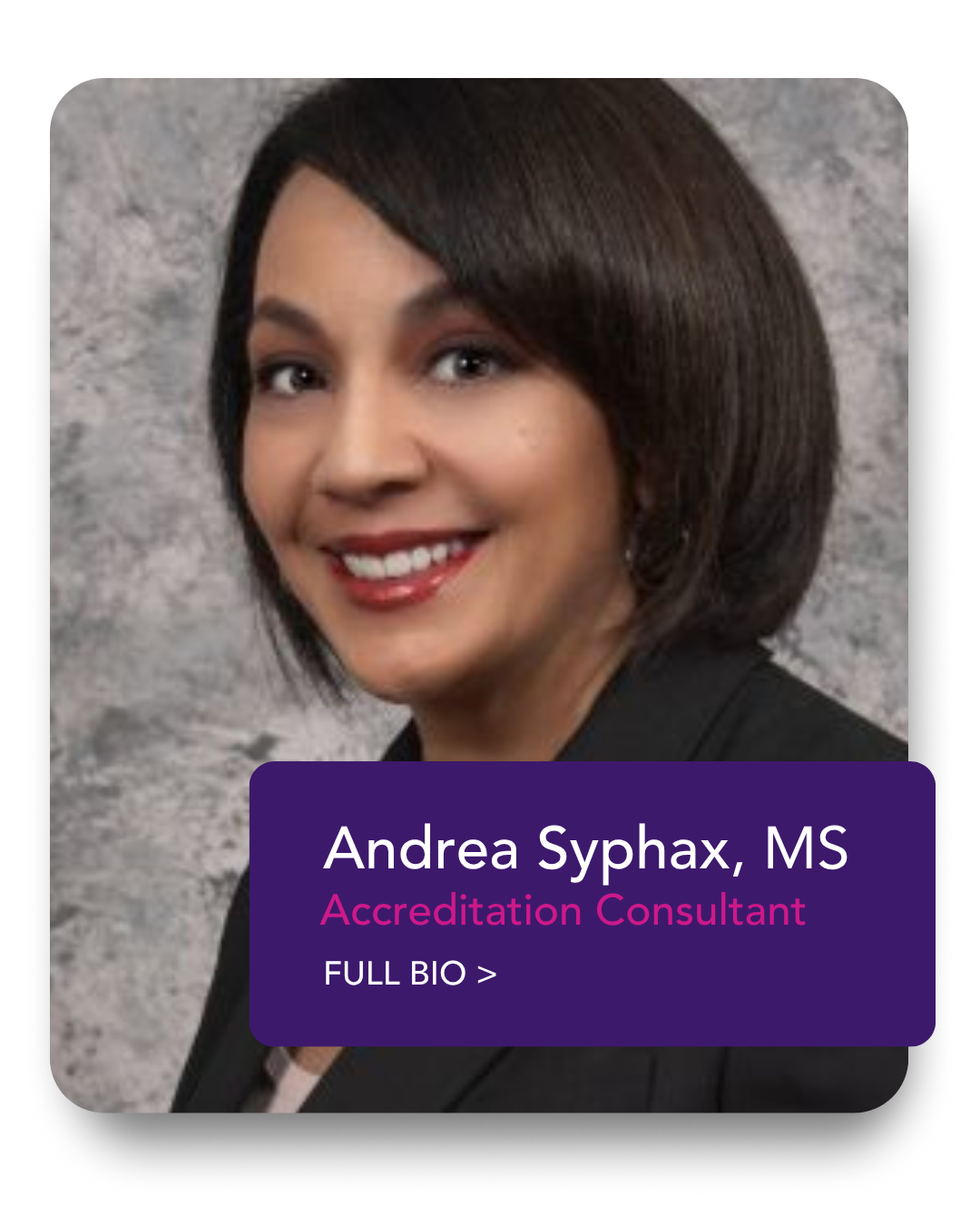 Andrea Syphax, Accreditation Consultant.png