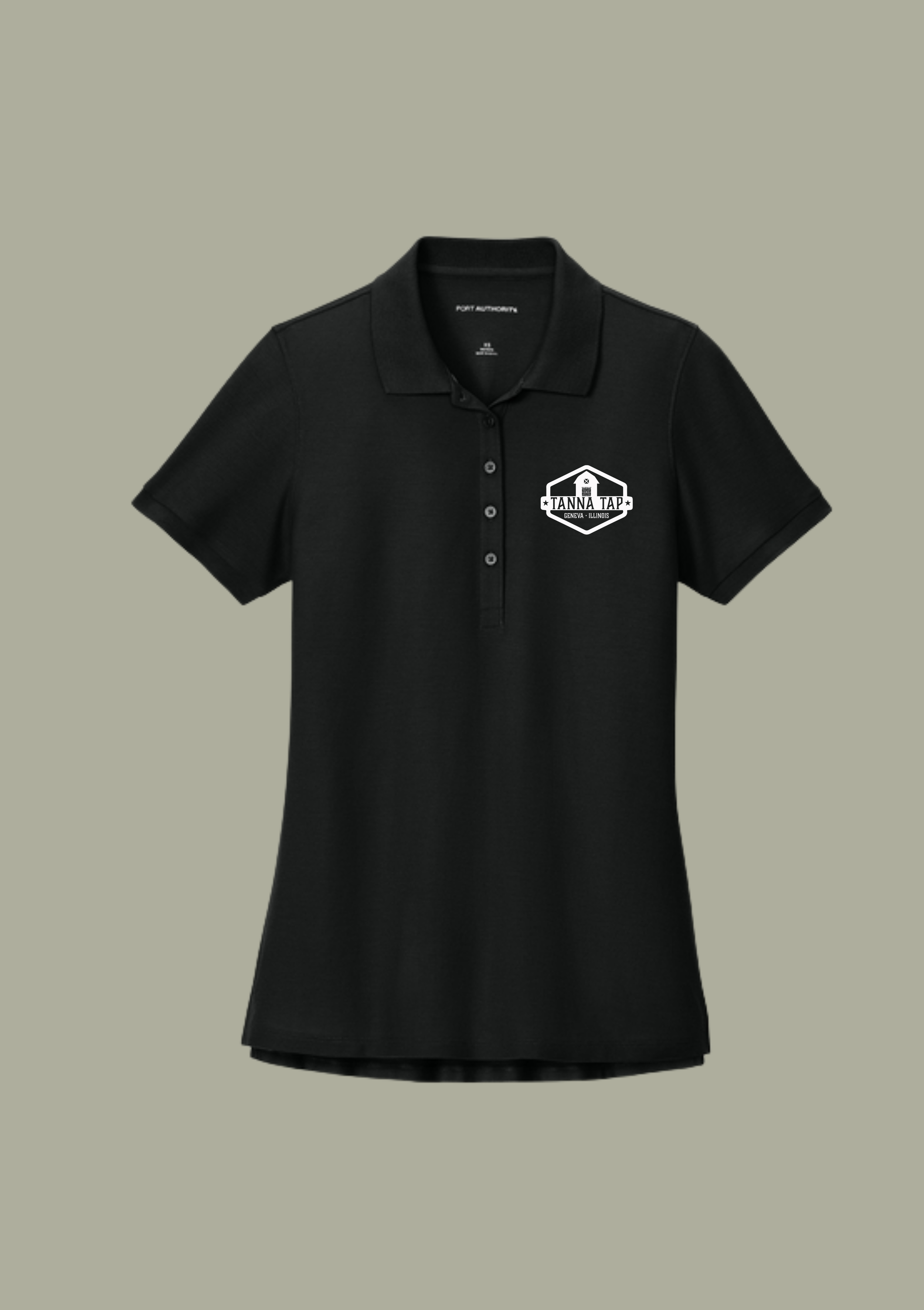 LK200 Ladies SS Polo Black.png