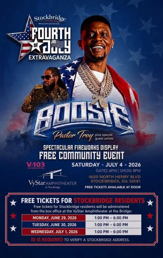 July 4, 2026
Stockbridge 4th of July Extravaganza 

Free tickets available at the door