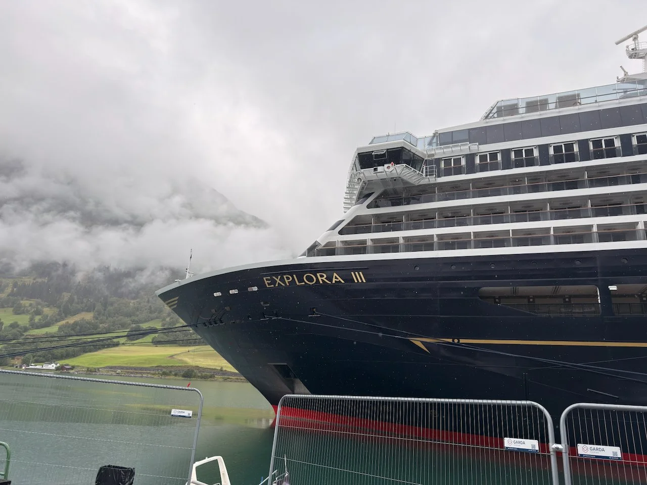  Explora III in the misty fjords 