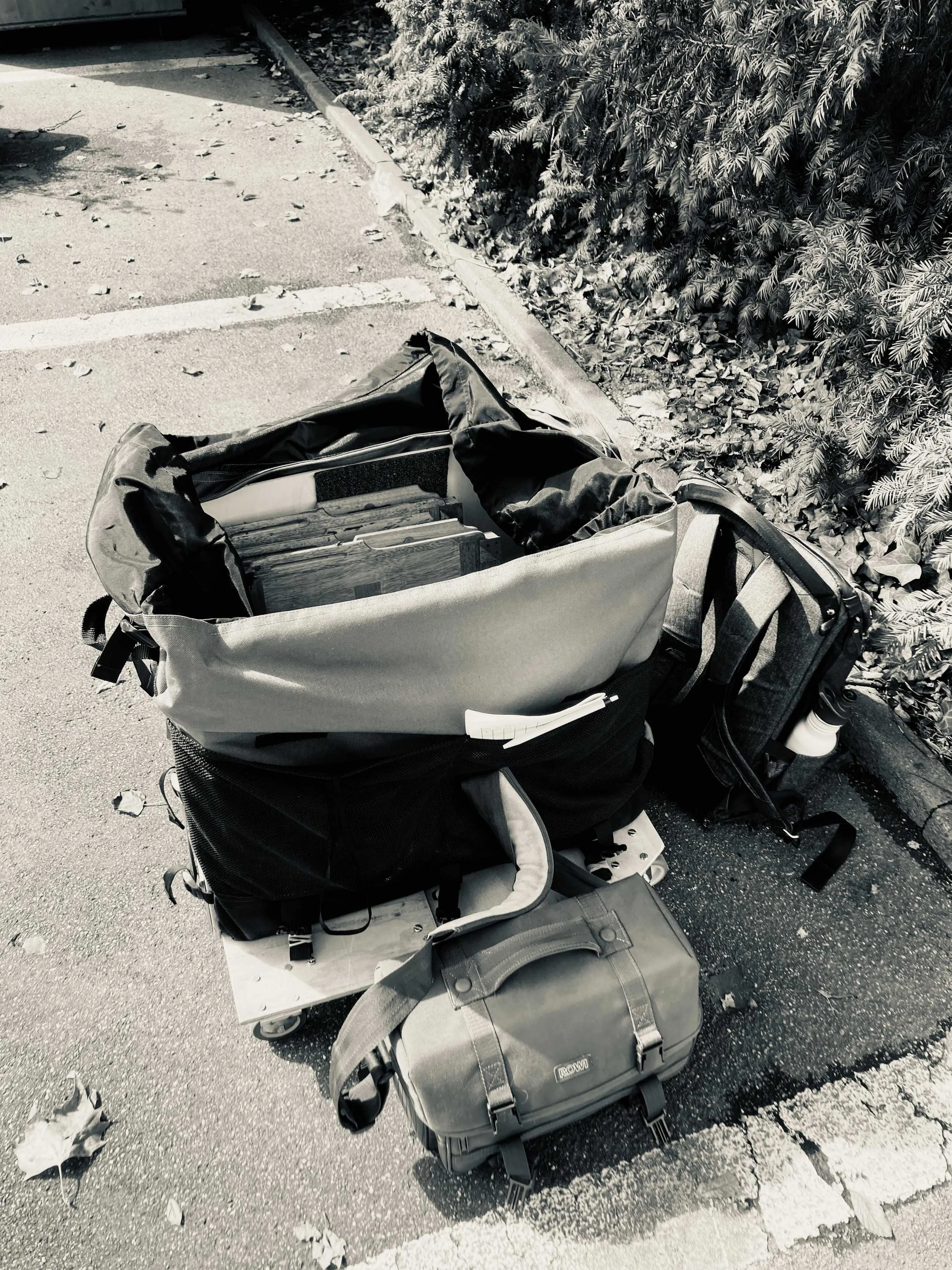 Plattenkamera-Workshop_IMG_2043_b/w_Ausruestung