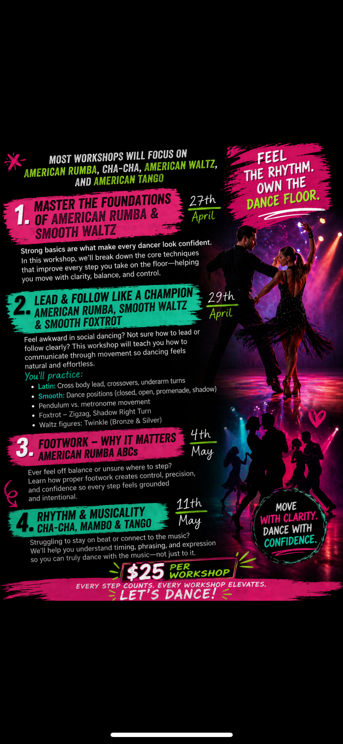 Dance Survival- Workshops