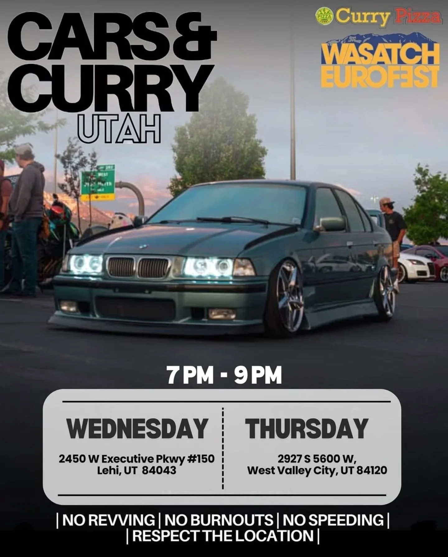 Wasatch EuroFest will be at @carsandcurryut today! 
If you register for Wasatch EuroFest during Cars and Curry today, come to the booth and show us to receive a free Euro Legends sticker pack!
.
.
.
#volkswagen #vw #vdub #audi #audisport #porsche #po