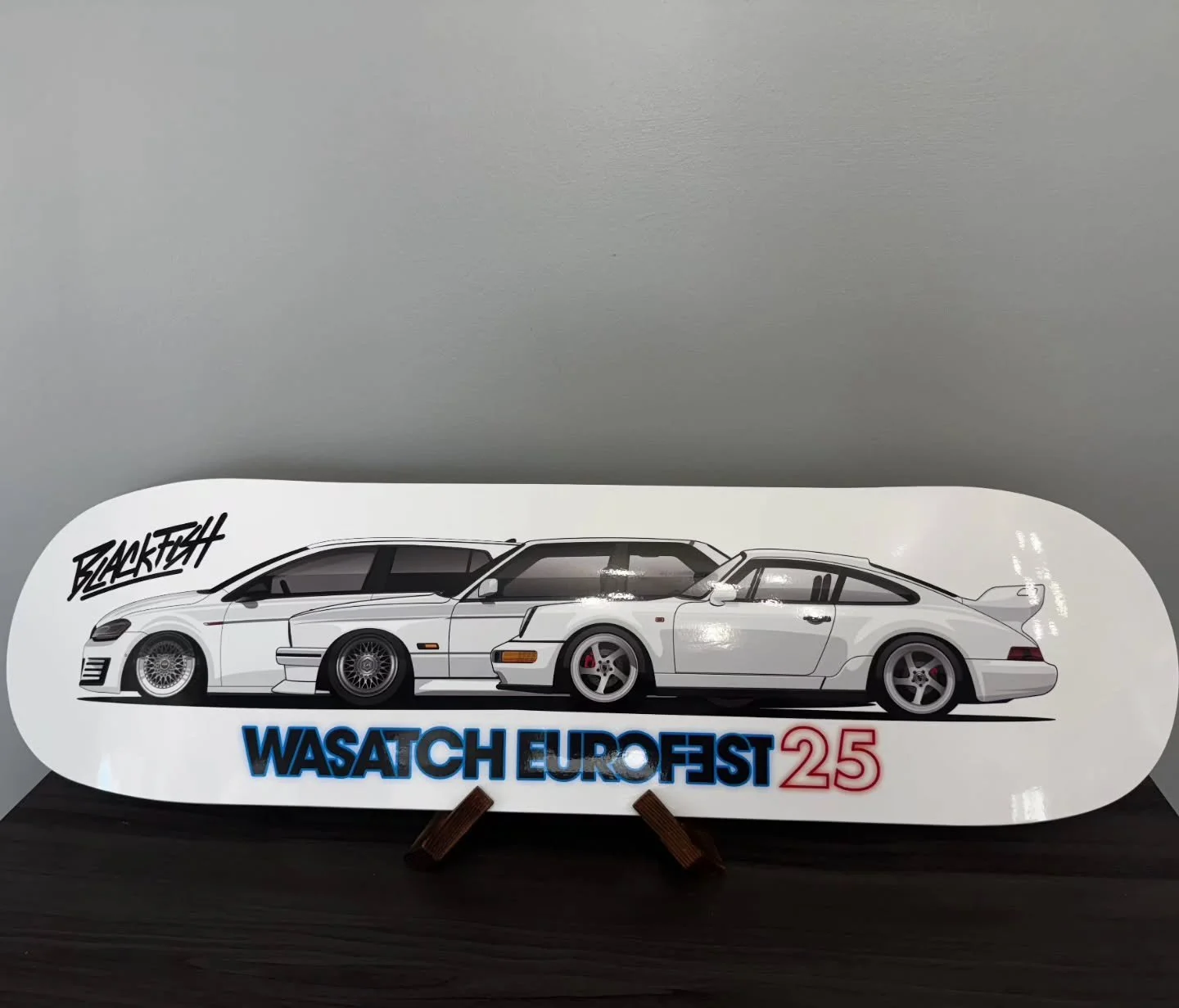 Huge thank you to Black Fish Graphics for donating an incredible custom skate deck to this year&rsquo;s raffle! 🛹🔥 Their creativity and support help make our event even more exciting, and someone is going to be stoked to take this masterpiece home.