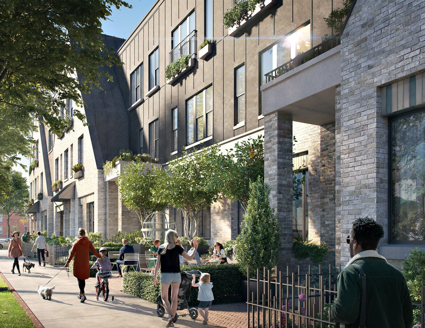 Jaeger square exterior rendering
