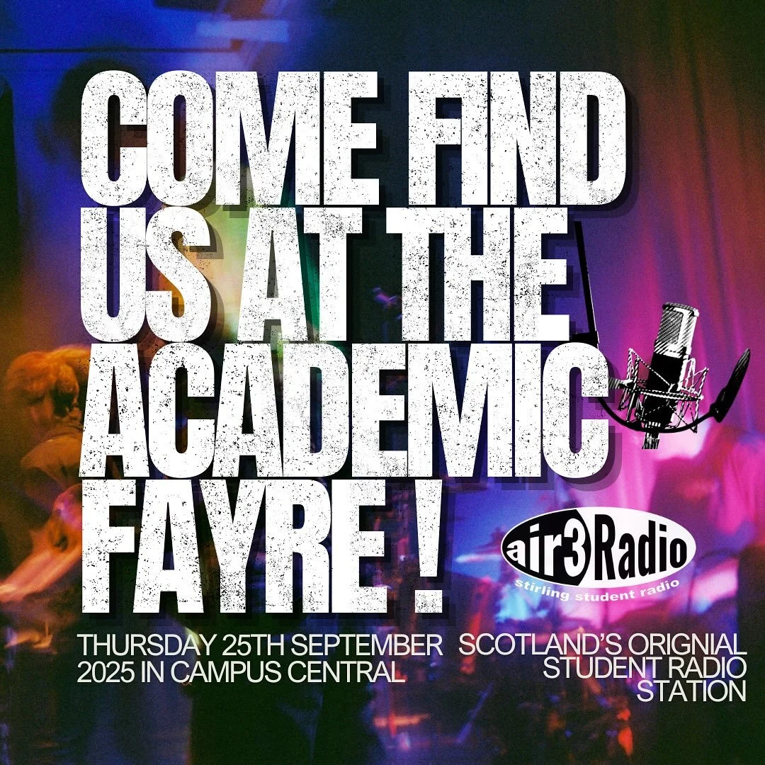 New to UoS and looking to know more related to your area of study, potential skills, or to meet people?

🎸📰🎙️Come see us at the academic fayre today and learn a little bit more about how we give students that extra bit of experience!

#studentradi