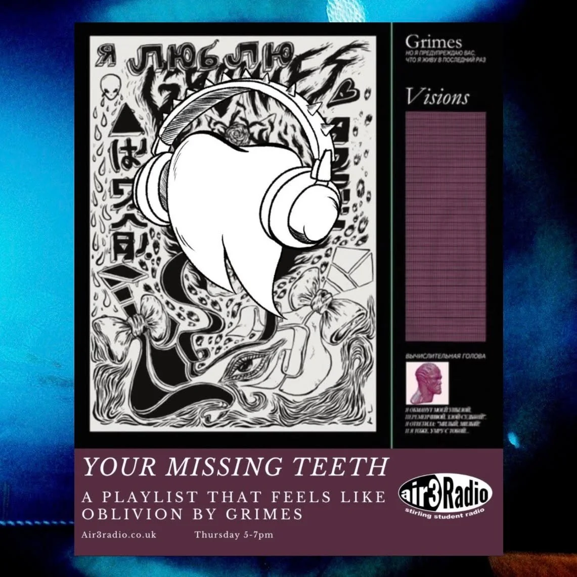 🎙Tune in tomorrow at 5pm to hear the new Your Missing Teeth broadcast with Naomy!!