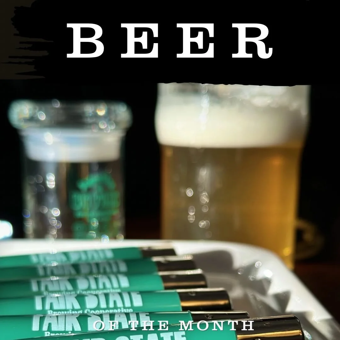 BEER

Let&rsquo;s get lit with @fairstatebeer 🚬

🎂 CELEBRATING OUR BIRTHDAY WITH: 🎂

🍺 SPECIAL WHEN LITT - Hazy IPA
🍺 BOTTOM TEXT - English Mild Ale
🍺 HYPERCOLD - N/A Dark Lager
🍺 LEGALIZE BIG DOINKS - WCIPA
🍺 CHILL STATE PINEAPPLE EXPRESS - 