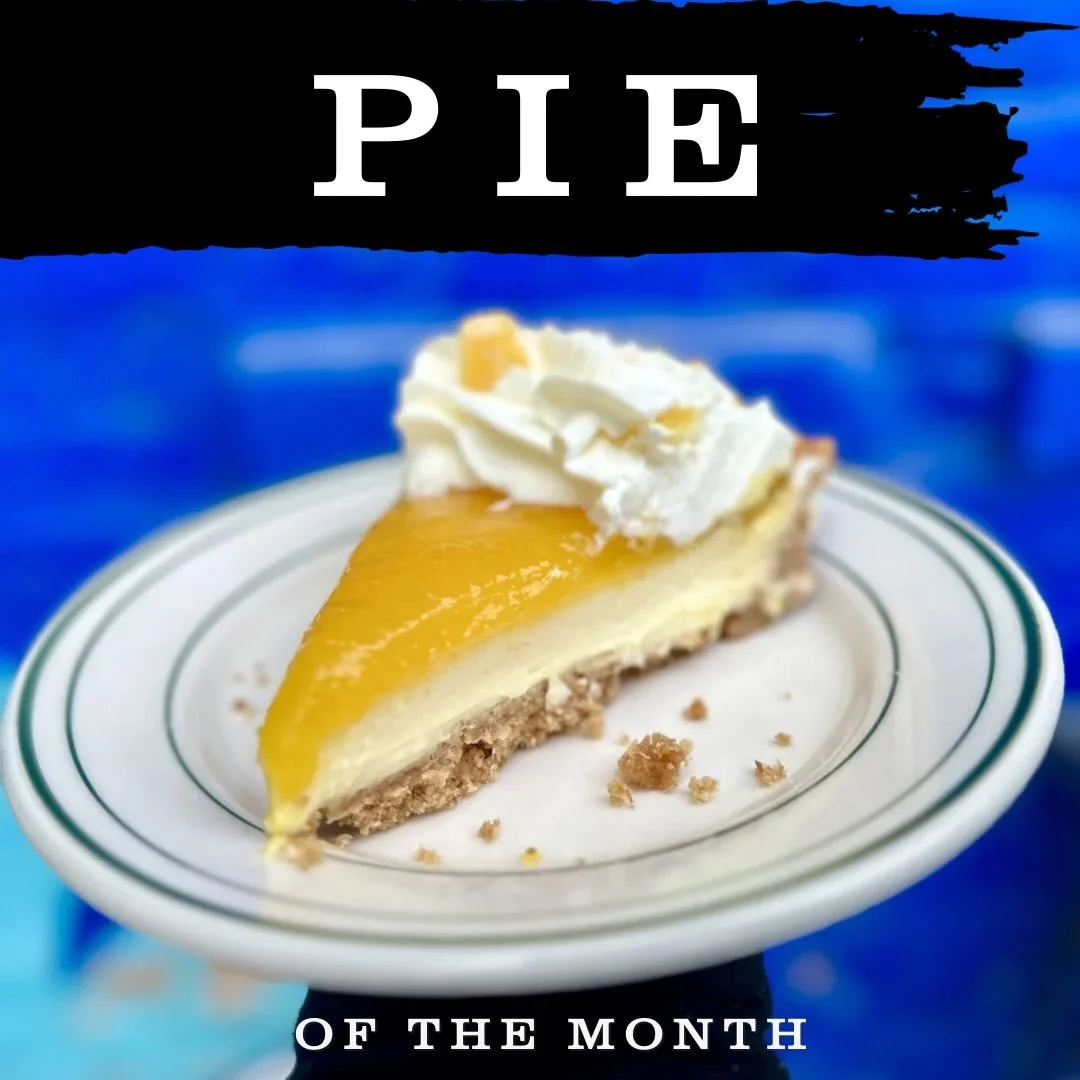PIE of May

SUMMER BREEZE has arrived &amp; with it, the sweet smell of:

MANGO LIME CHEESECAKE PIE 🌴
🥥 Coconut Graham Cracker Crust
🥭 Baked New York-Style Cheesecake Base &amp; a layer of Mango Lime Jam 
🍦 Ring of freshly Whipped Cream &amp; dec
