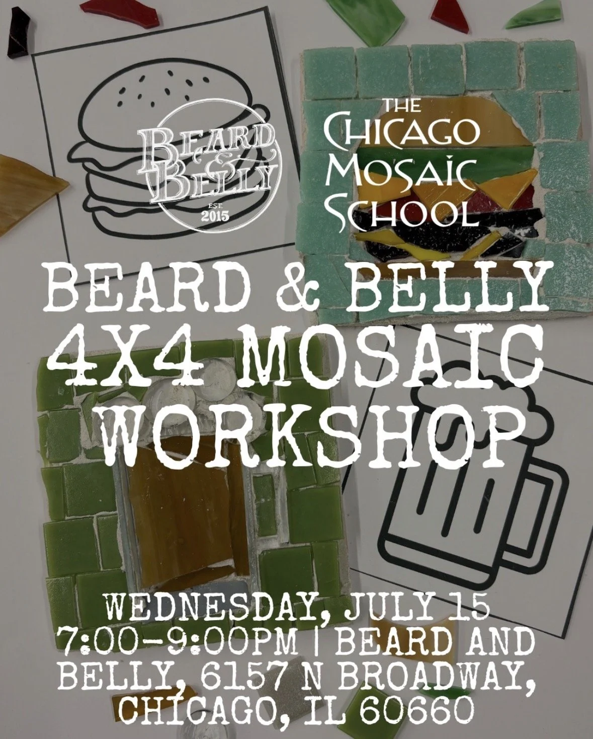 Mosaic Workshop with The Chicago Mosaic School