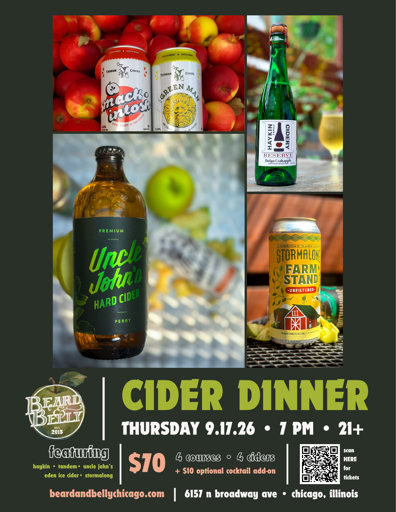 CIDER DINNER 2026