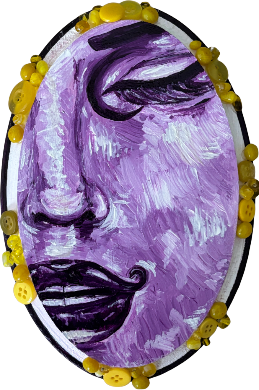 Color Wheel 3 , 2025 - Mixed Media on Wood Panel - 5 x 7 inches