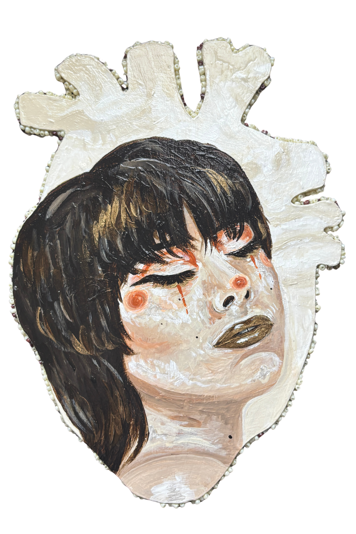 Stone Fruit, 2026 - Acrylic on Panel - 5.5 x 8 inches