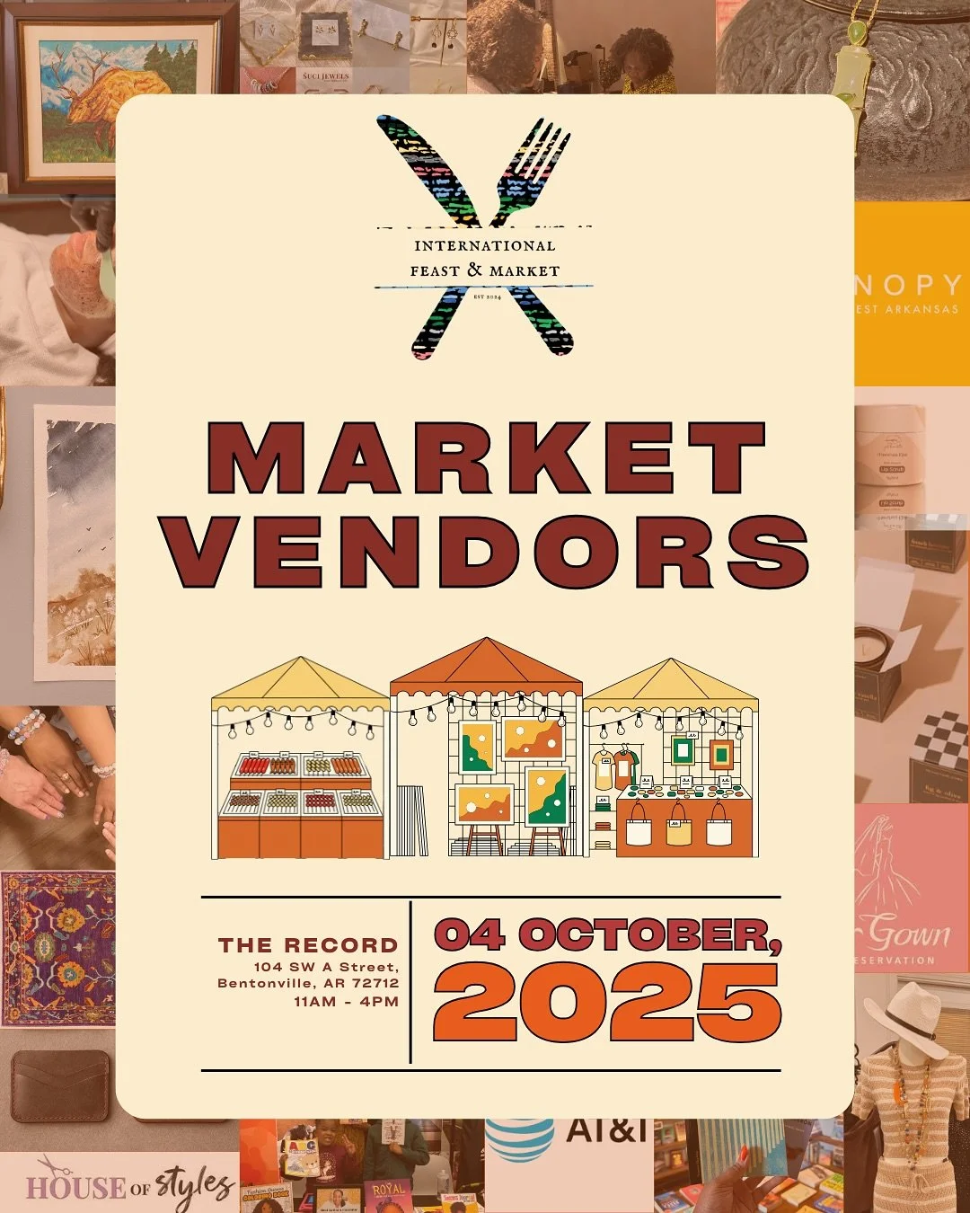 Meet the #IFM2025 makers! Swipe to see what market vendors will be at the second annual International Feast and Market🛍️

See you this Saturday, October 4 from 11am - 4pm at the Record!

#InternationalFeastandMarket #IFM2025 #MarketVendor #DowntownB