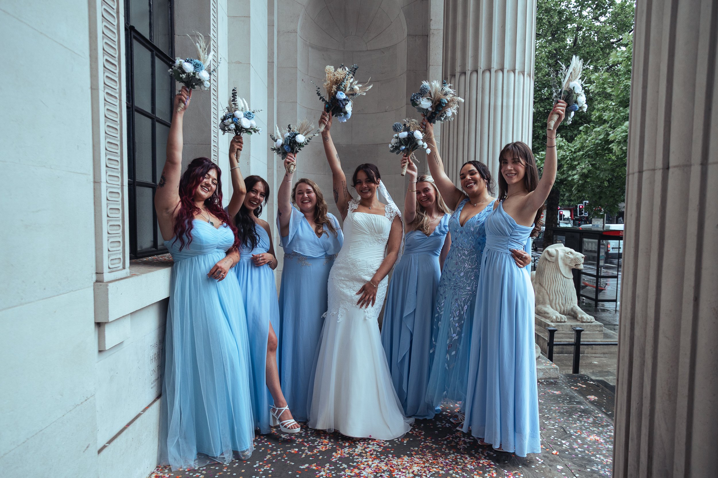 intimate wedding at The Old Marylebone Town Hall in London by Stephane SOM photography