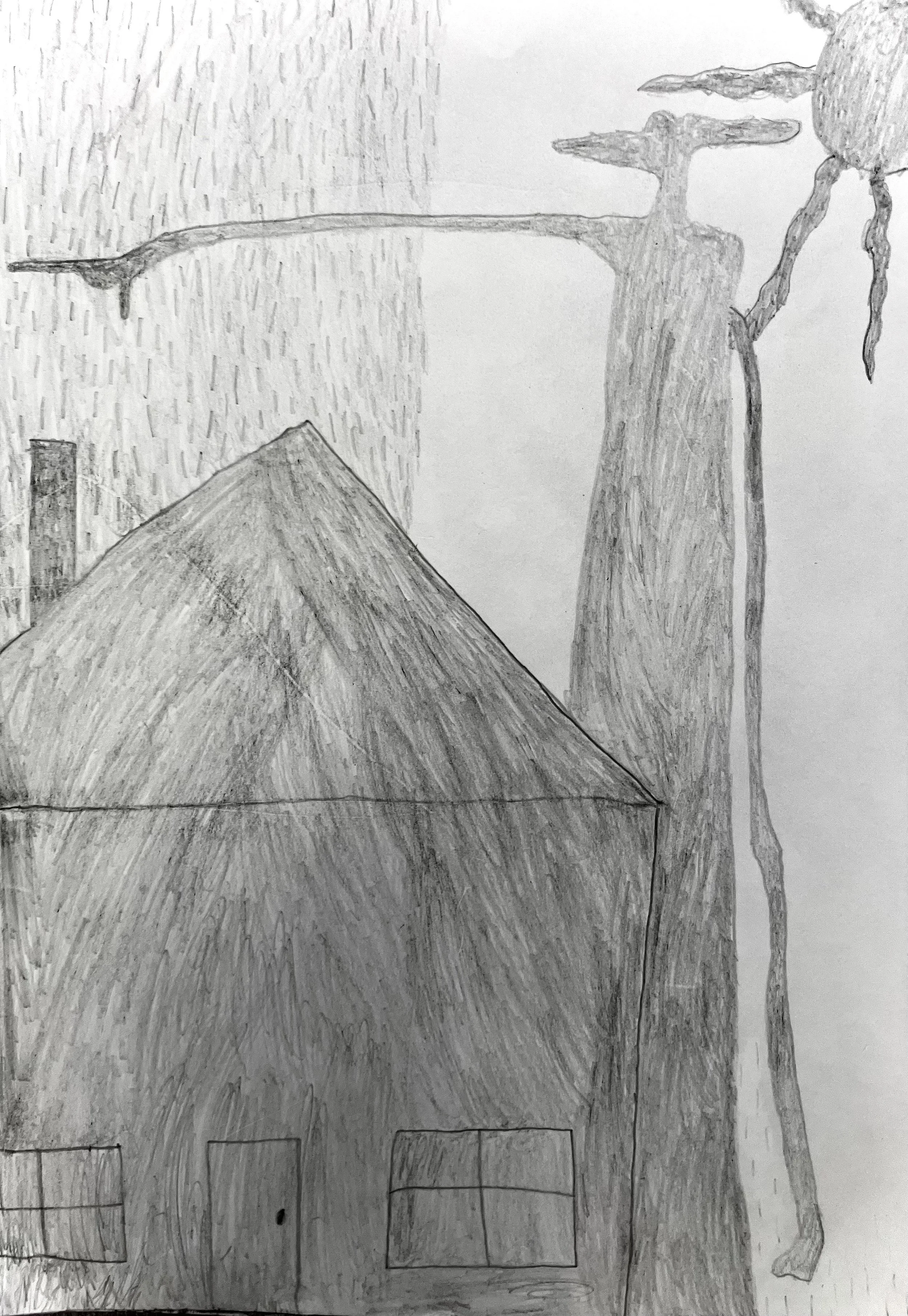   Pencil Drawing by 7th Grade Charlie B.  