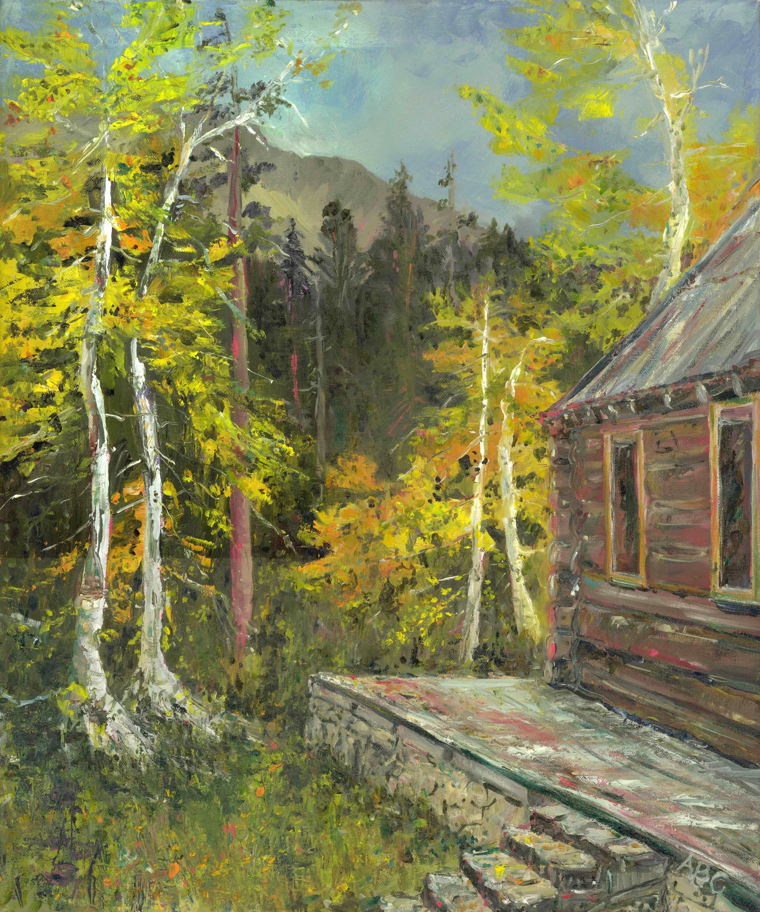 Valentine Camp Cabin, Oil