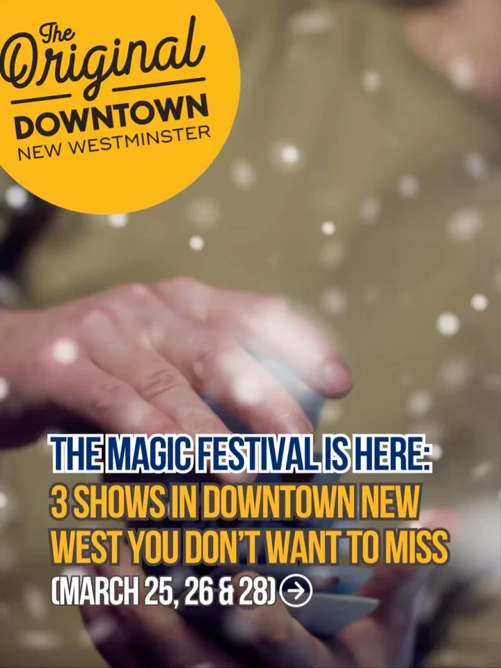 ✨ Something magical is happening in Downtown New West&hellip;👀

We&rsquo;re proud to sponsor 3 incredible shows from The MAGIC Festival, bringing illusions, laughter, and unforgettable experiences right to our neighbourhood !🎩

From an interactive 