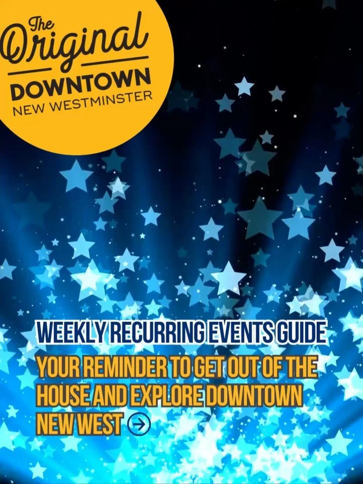 Friendly reminder: there&rsquo;s SO much happening in Downtown New West every single week 👀✨

From trivia nights, karaoke, drag bingo, live music, board games, comedy nights, dance parties, magic shows, run clubs, and community meetups &mdash; there